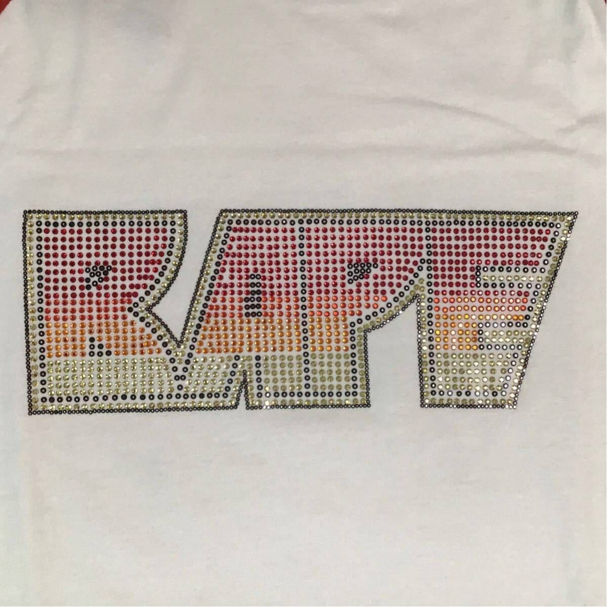 Bape × Nigo × Swarovski BAPE × Swarovski KISS logo three-quarter sleeve T-shirt Size US L / EU 52-54 / 3 - 3 Thumbnail