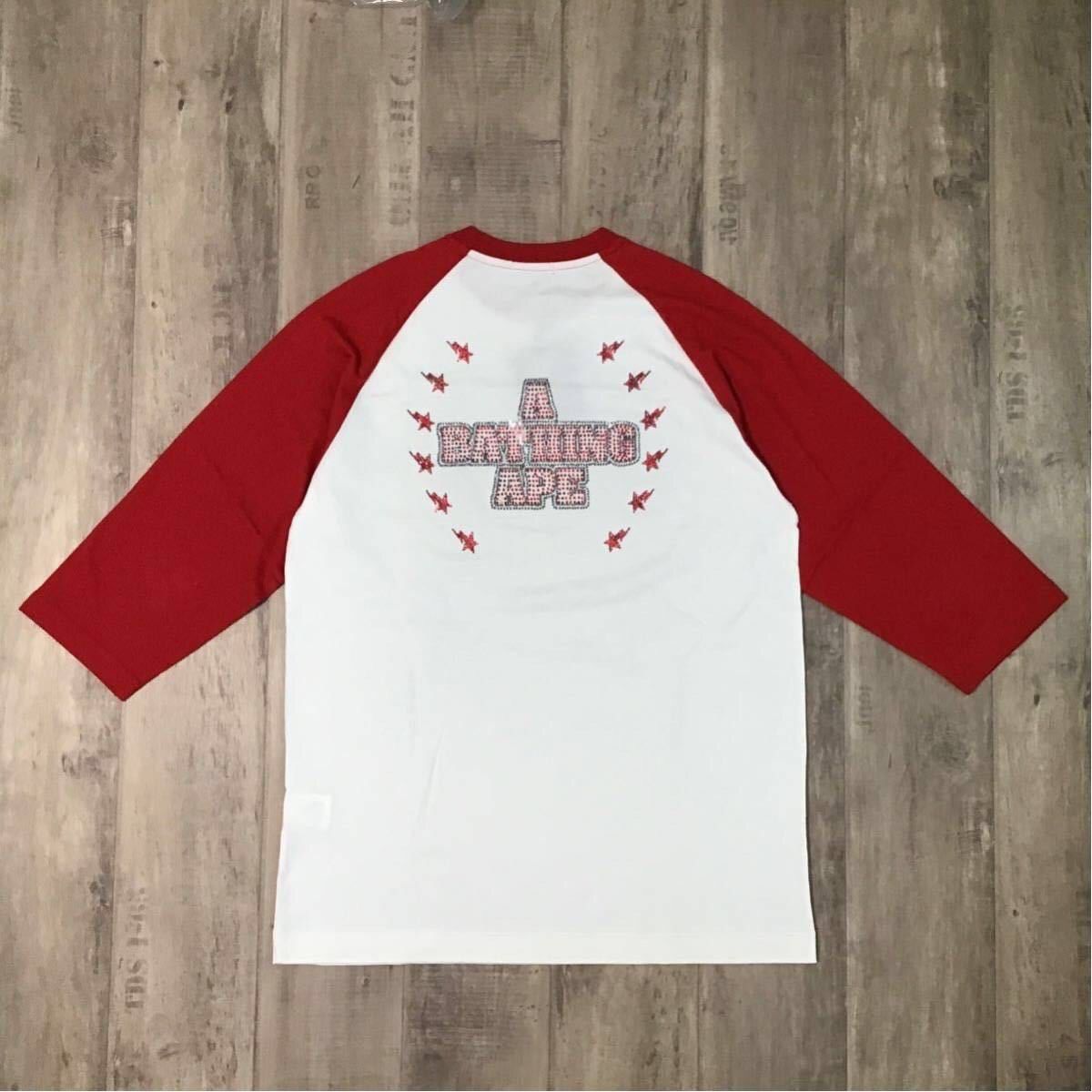 Bape × Nigo × Swarovski BAPE × Swarovski KISS logo three-quarter sleeve T-shirt Size US L / EU 52-54 / 3 - 5 Thumbnail