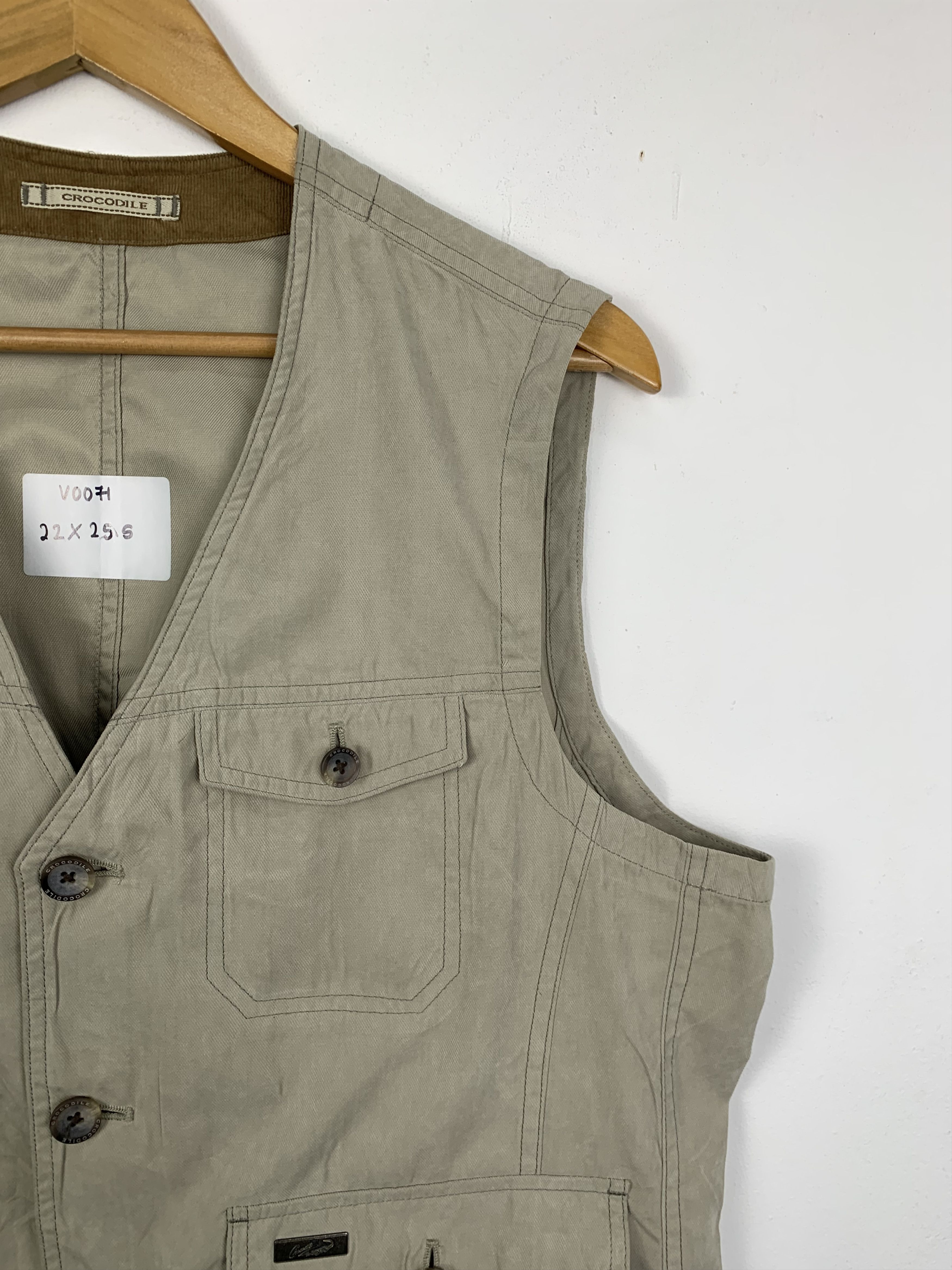 Japanese Brand × Vintage Vintage CROCODILE Cotton Tactical Utiliti Multi Pocket Vests Size US S / EU 44-46 / 1 - 4 Thumbnail