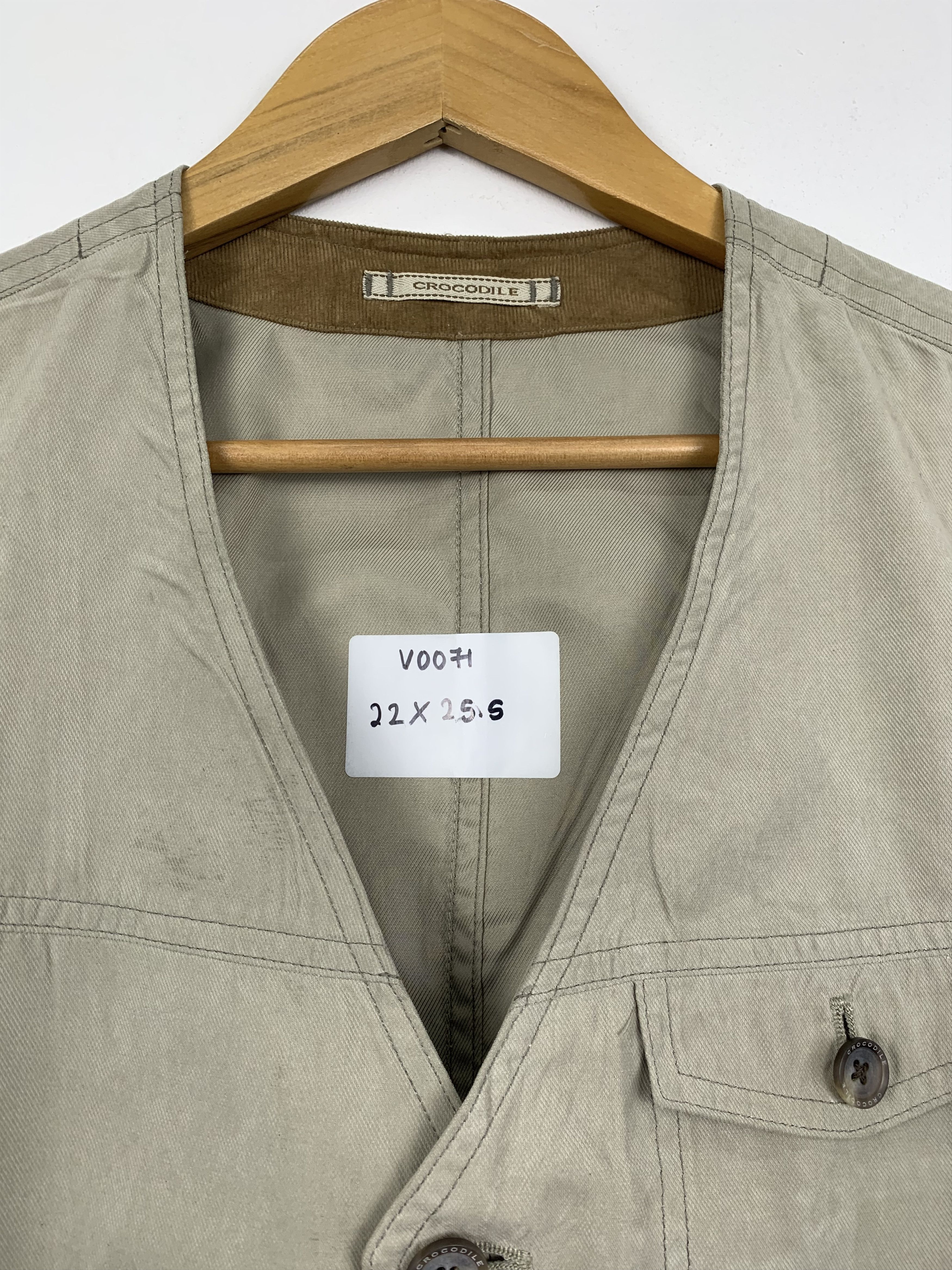 Japanese Brand × Vintage Vintage CROCODILE Cotton Tactical Utiliti Multi Pocket Vests Size US S / EU 44-46 / 1 - 5 Thumbnail