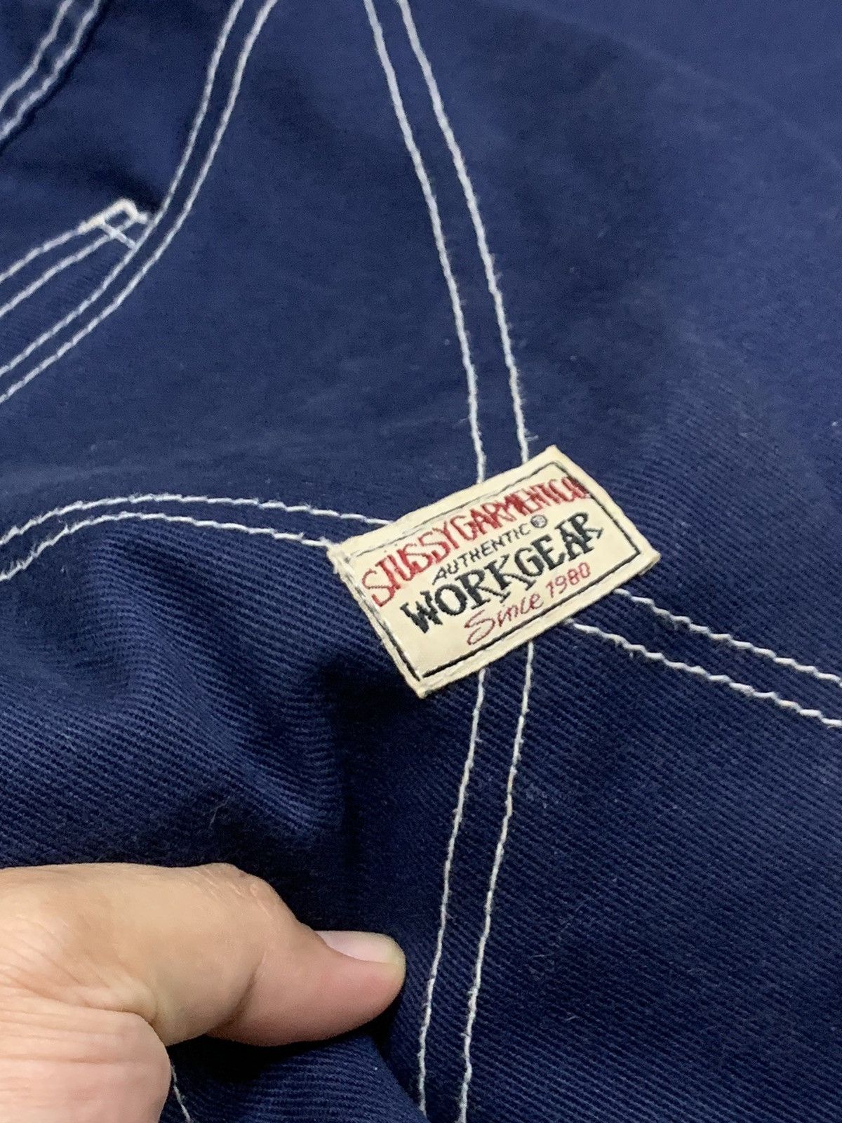 Stussy LOW CROTCH 1990s STUSSY WORKGEAR BAGGY LOOSE HIPHOP PANTS Size US 32 / EU 48 - 7 Thumbnail