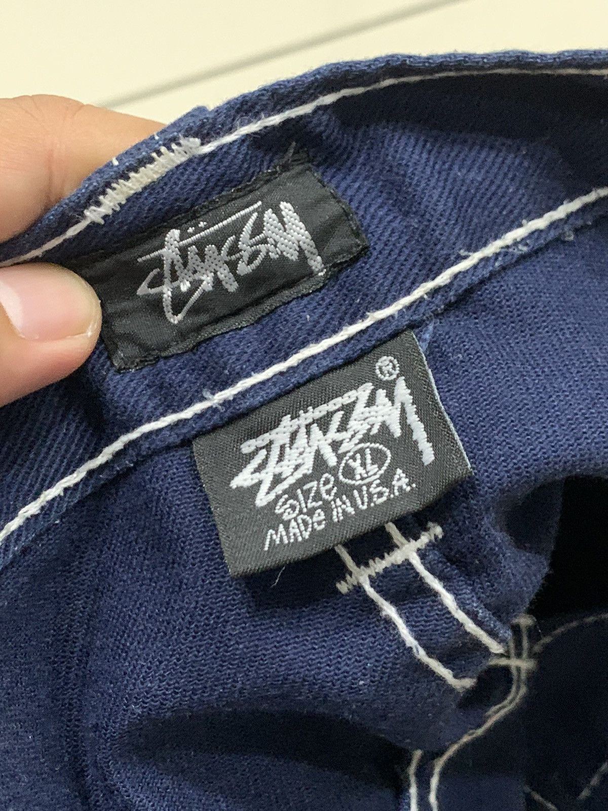 Stussy LOW CROTCH 1990s STUSSY WORKGEAR BAGGY LOOSE HIPHOP PANTS Size US 32 / EU 48 - 9 Thumbnail