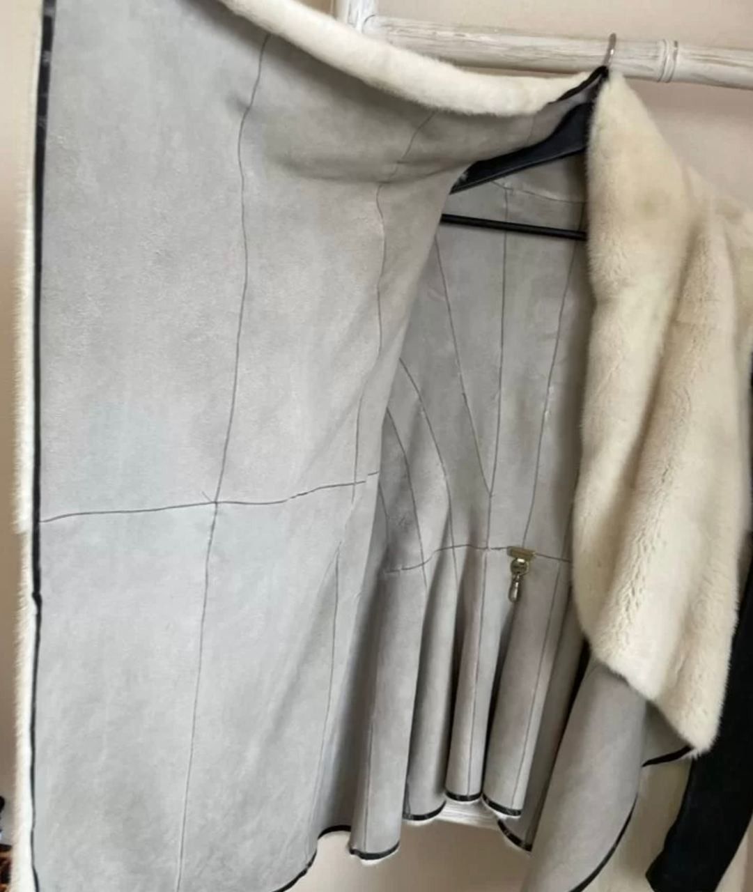 Rick Owens Rick Owens Hun Kangaroo Leather Sleeves Mink Coat Size S / US 4 / IT 40 - 4 Thumbnail