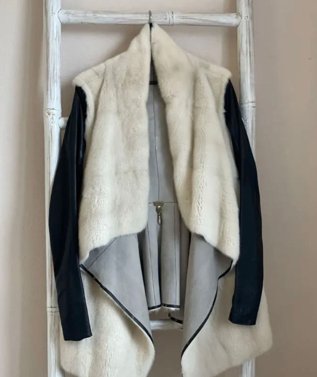 Rick Owens Rick Owens Hun Kangaroo Leather Sleeves Mink Coat Size S / US 4 / IT 40 - 2 Thumbnail