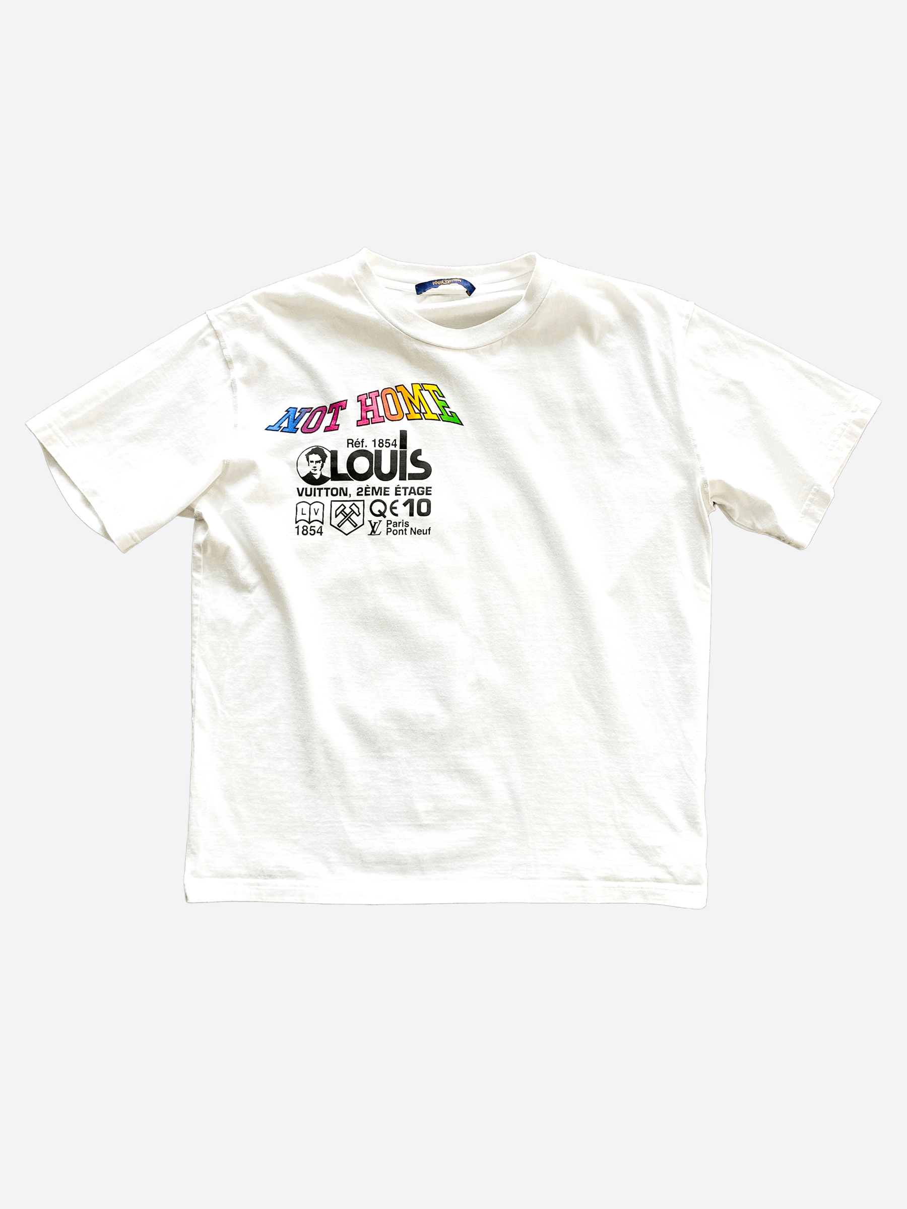 Louis Vuitton Louis Vuitton White Kansas Winds Graphic Tee Size US L / EU 52-54 / 3 - 1 Thumbnail