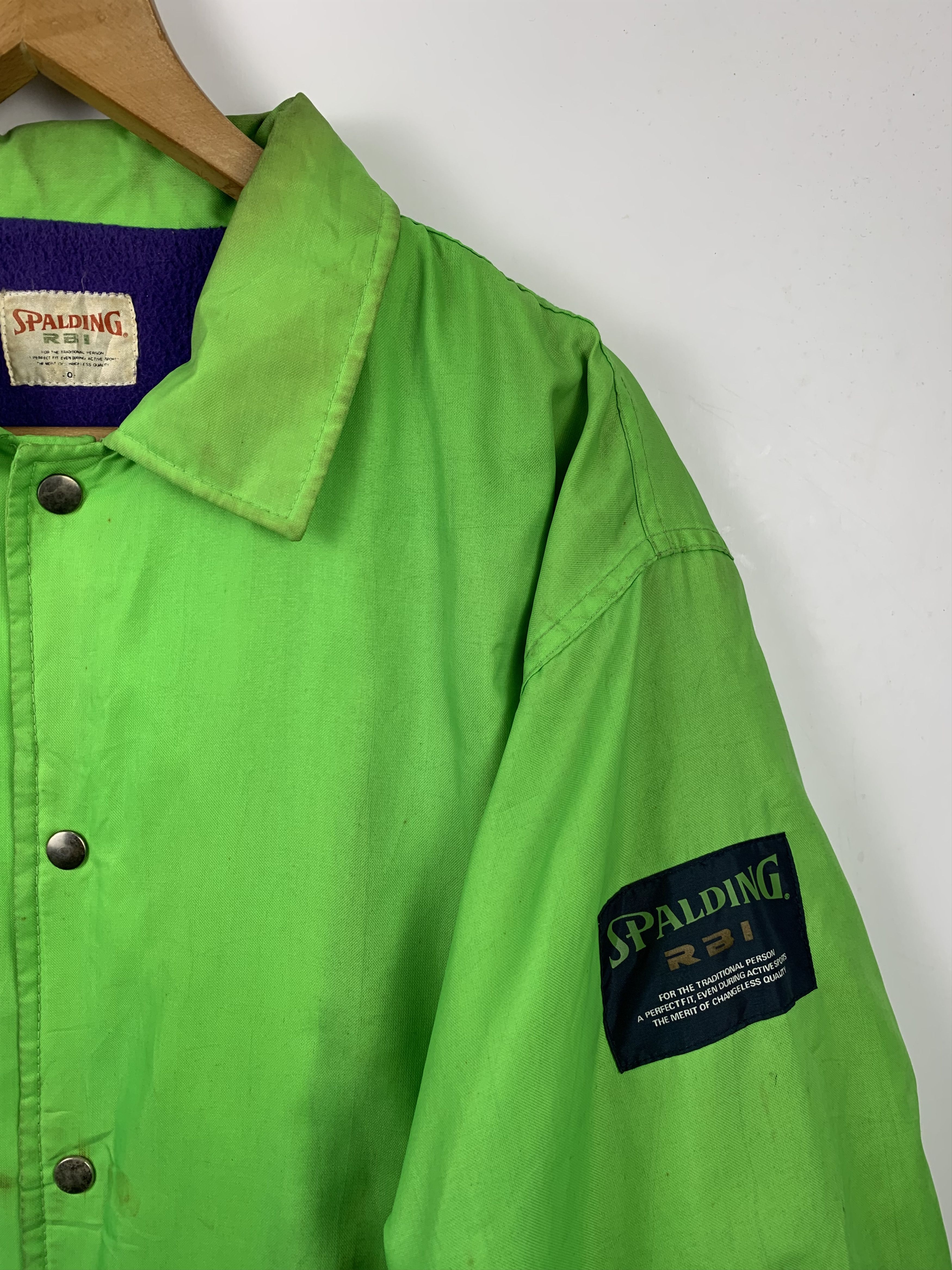 Spalding Vintage SPALDING Distressed Jacket Fleece Lining J0324 Size US L / EU 52-54 / 3 - 4 Thumbnail