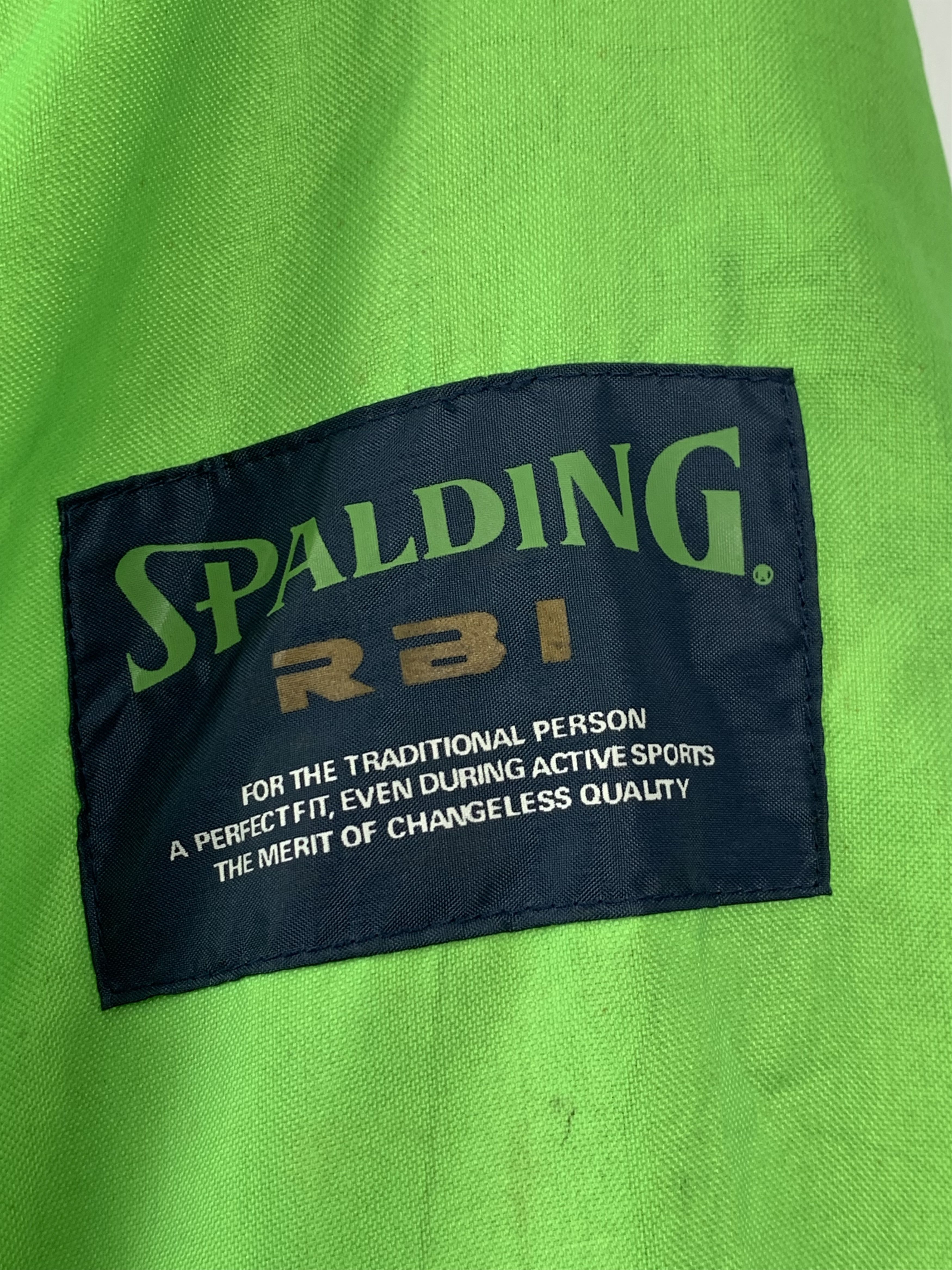 Spalding Vintage SPALDING Distressed Jacket Fleece Lining J0324 Size US L / EU 52-54 / 3 - 5 Thumbnail