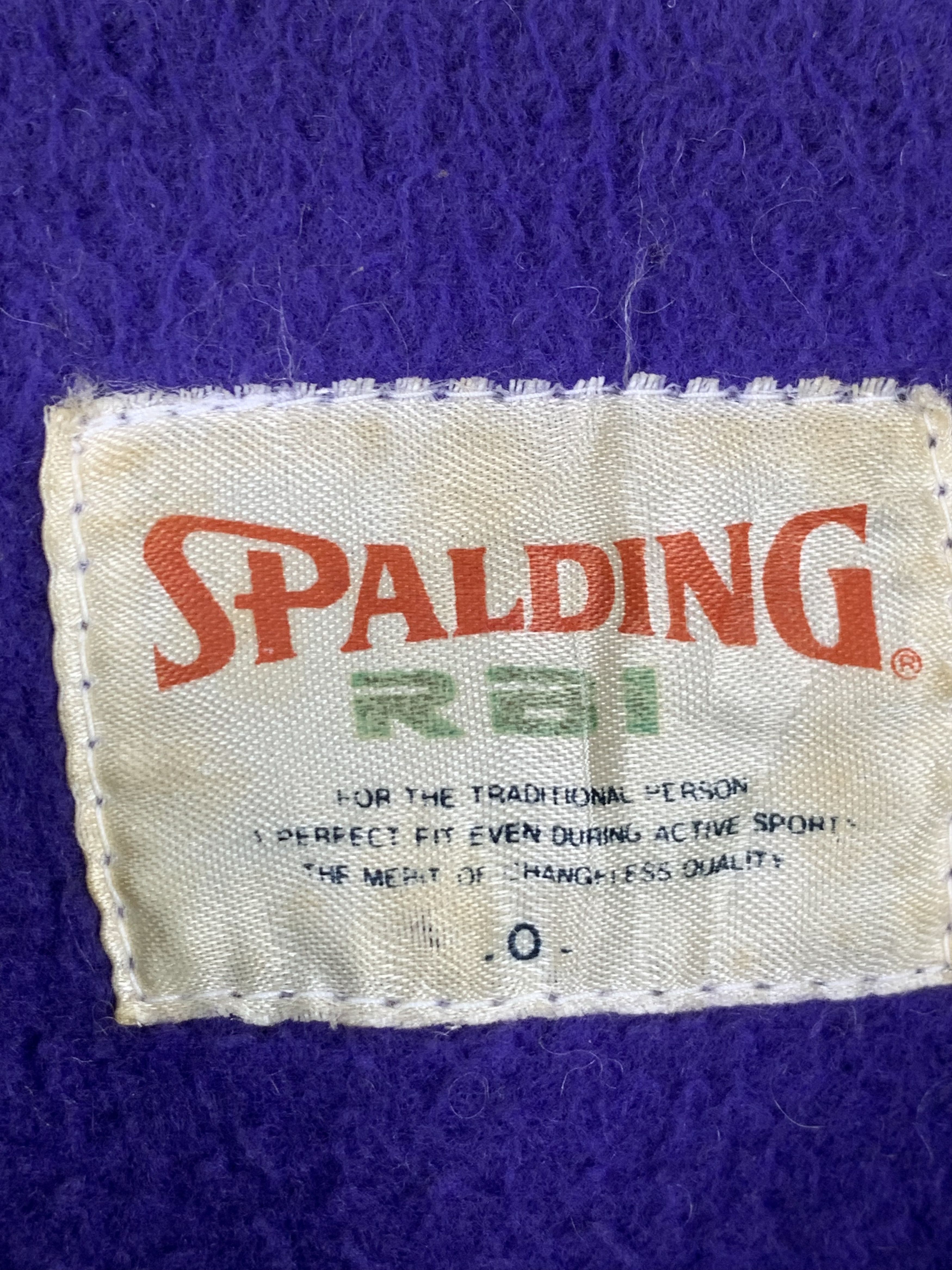 Spalding Vintage SPALDING Distressed Jacket Fleece Lining J0324 Size US L / EU 52-54 / 3 - 17 Thumbnail