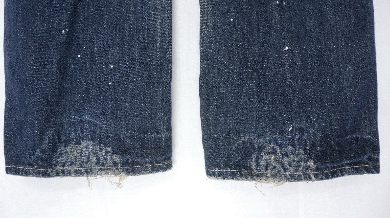 Japanese Brand 🇯🇵 OSAKA BIG TRAIN Distressed Painter Jeans Size US 36 / EU 52 - 11 Thumbnail