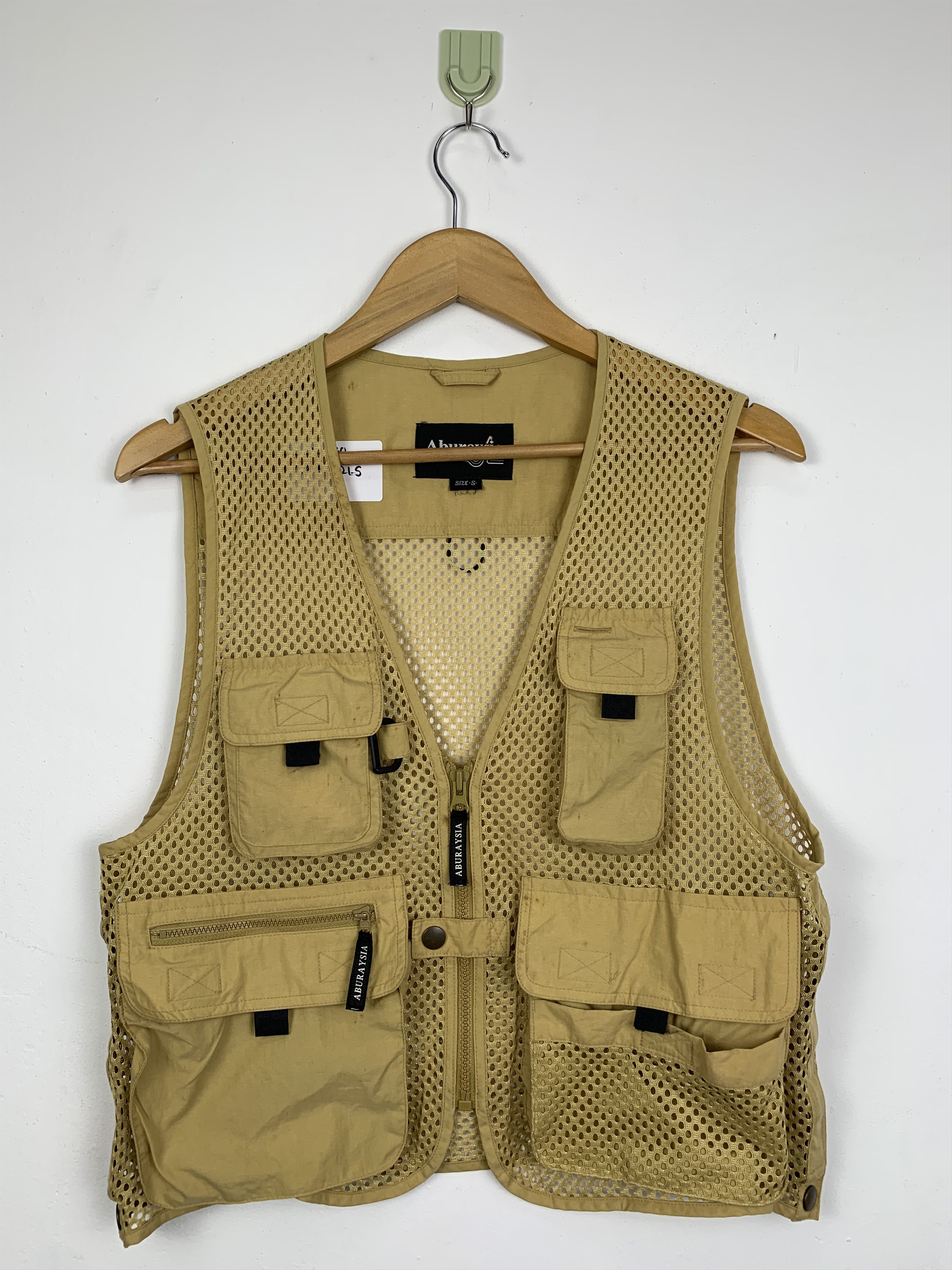 Japanese Brand Vintage ABURAYSIA Zip Multi Pocket Fishing Vests Size US S / EU 44-46 / 1 - 1 Thumbnail