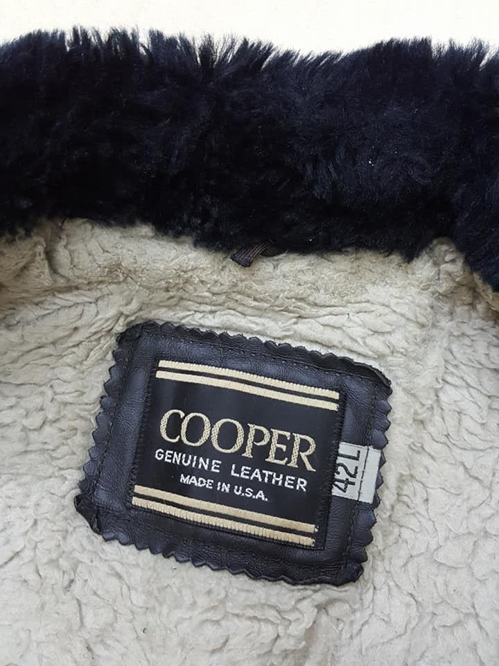 Cooper × Vintage Vintage Cooper Leather Bomber Leathercraft Jacket 42L Size US L / EU 52-54 / 3 - 7 Thumbnail