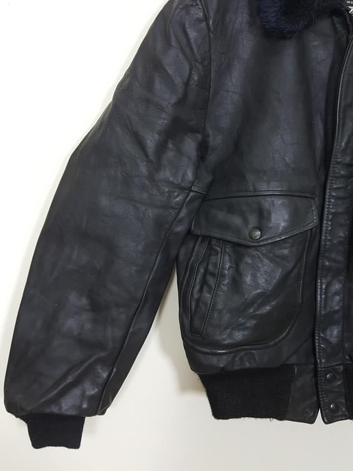 Cooper × Vintage Vintage Cooper Leather Bomber Leathercraft Jacket 42L Size US L / EU 52-54 / 3 - 10 Thumbnail