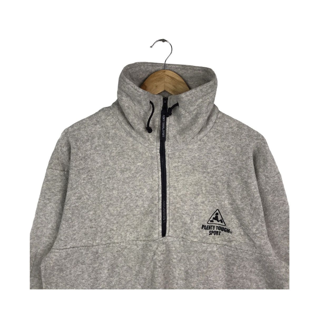 Vintage Plenty Tough Sport Half Zipper Fleece Sweatshirt