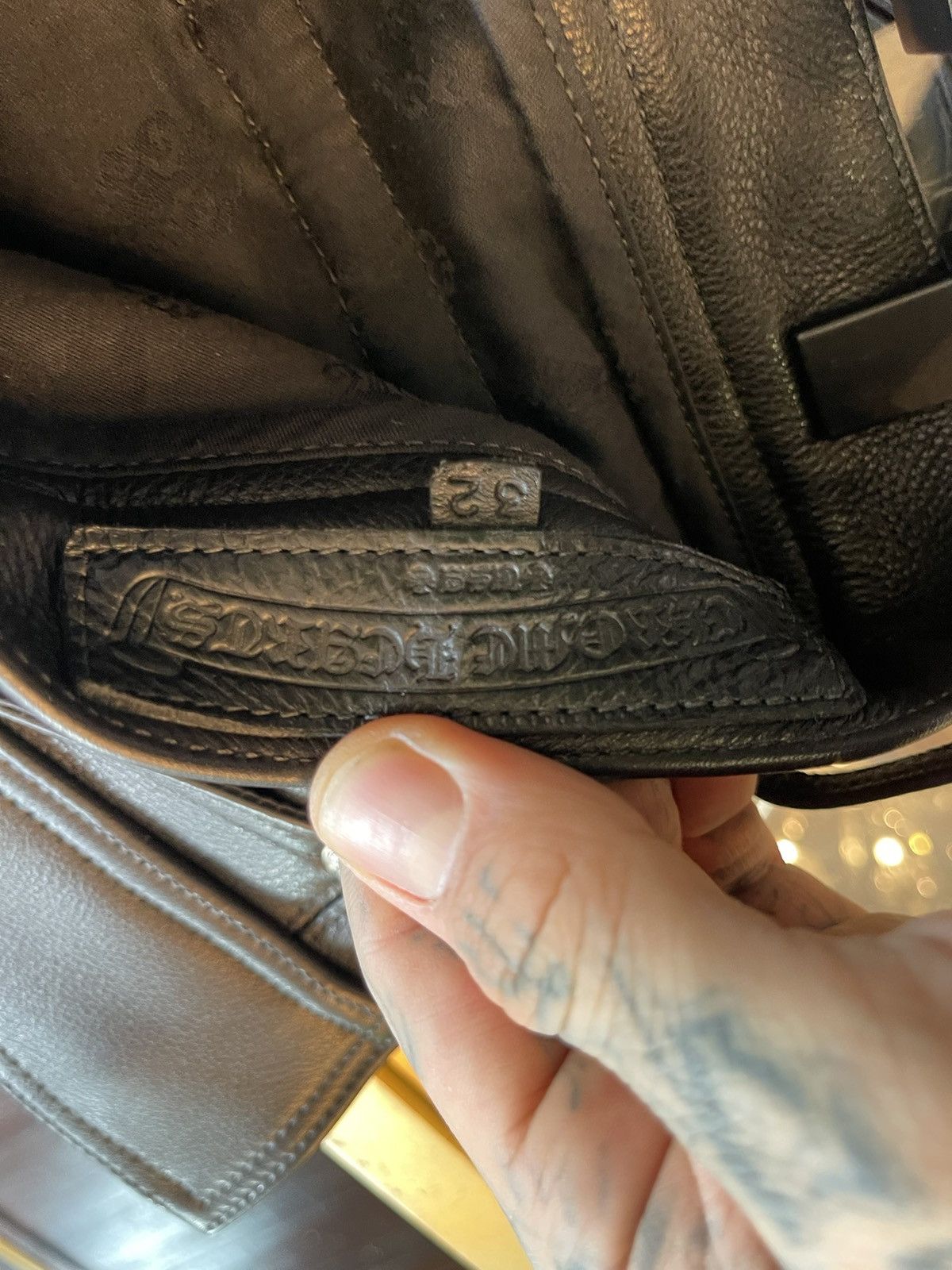 Chrome Hearts Chrome Hearts NEW 2023 Black LEATHER CARGO JEANS 4Gseller Size US 32 / EU 48 - 9 Thumbnail
