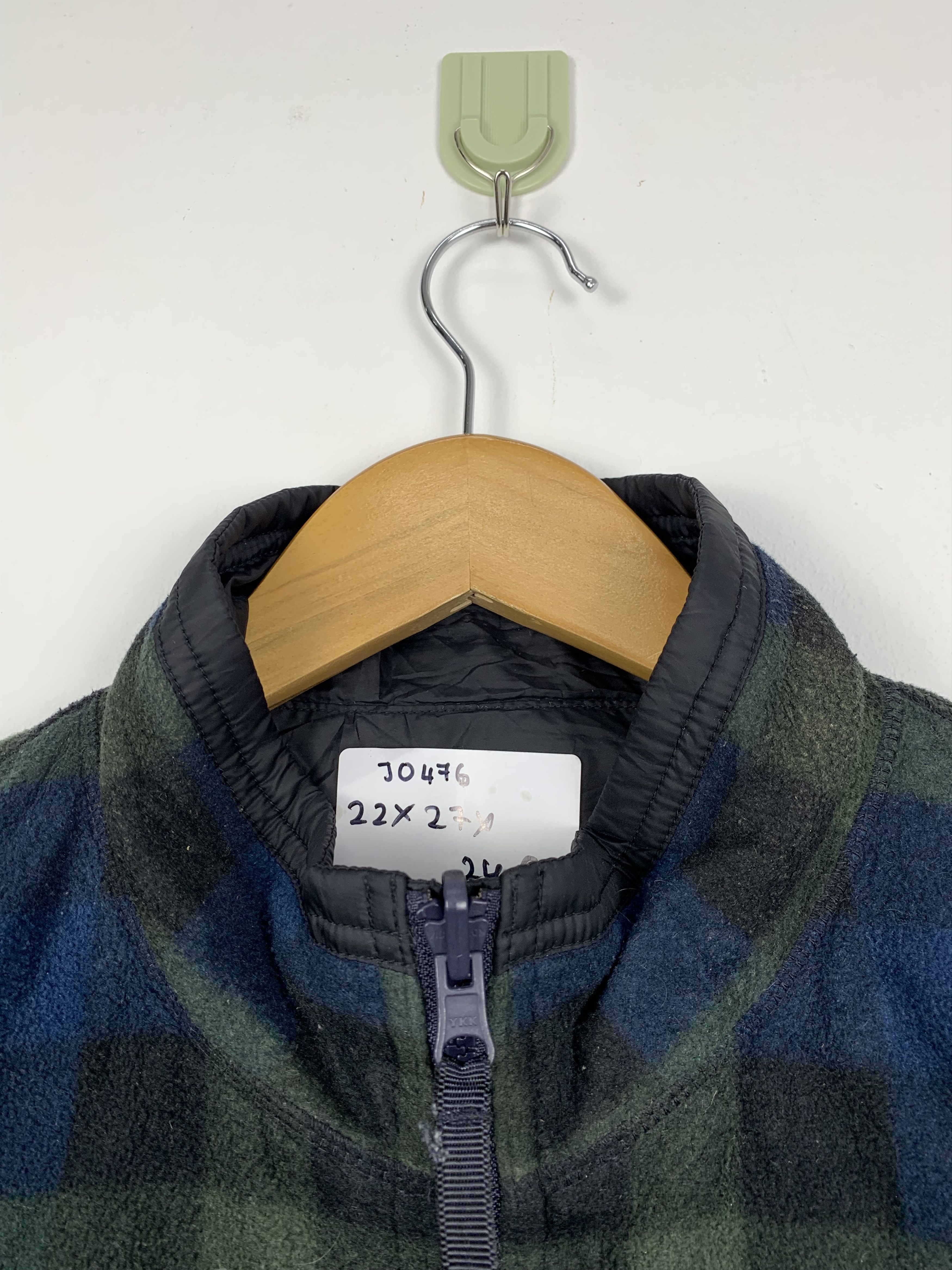 Uniqlo × Vintage Vintage UNIQLO Fleece Zip Up Checkered Jacket Size US M / EU 48-50 / 2 - 5 Thumbnail