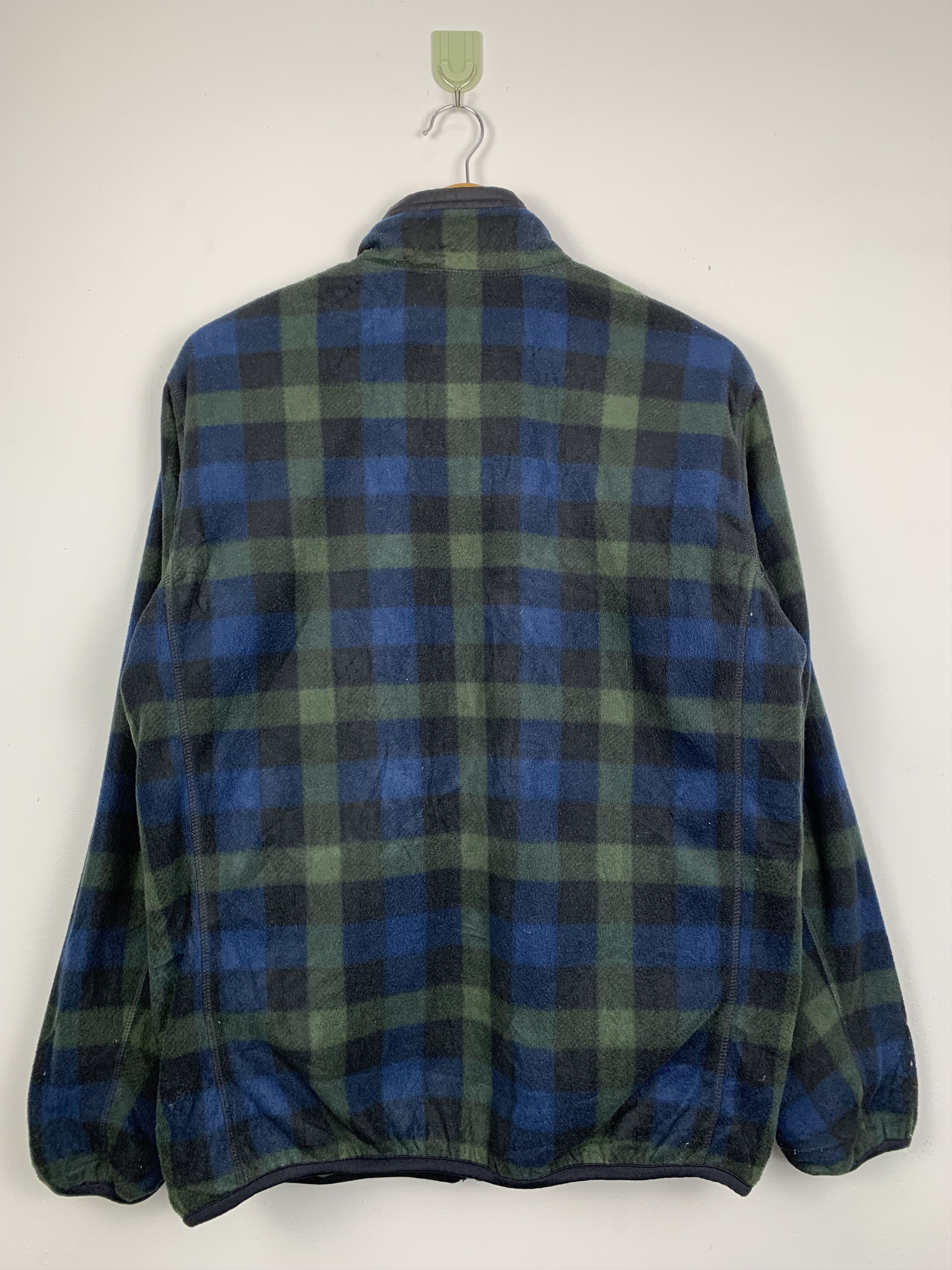 Uniqlo × Vintage Vintage UNIQLO Fleece Zip Up Checkered Jacket Size US M / EU 48-50 / 2 - 8 Thumbnail