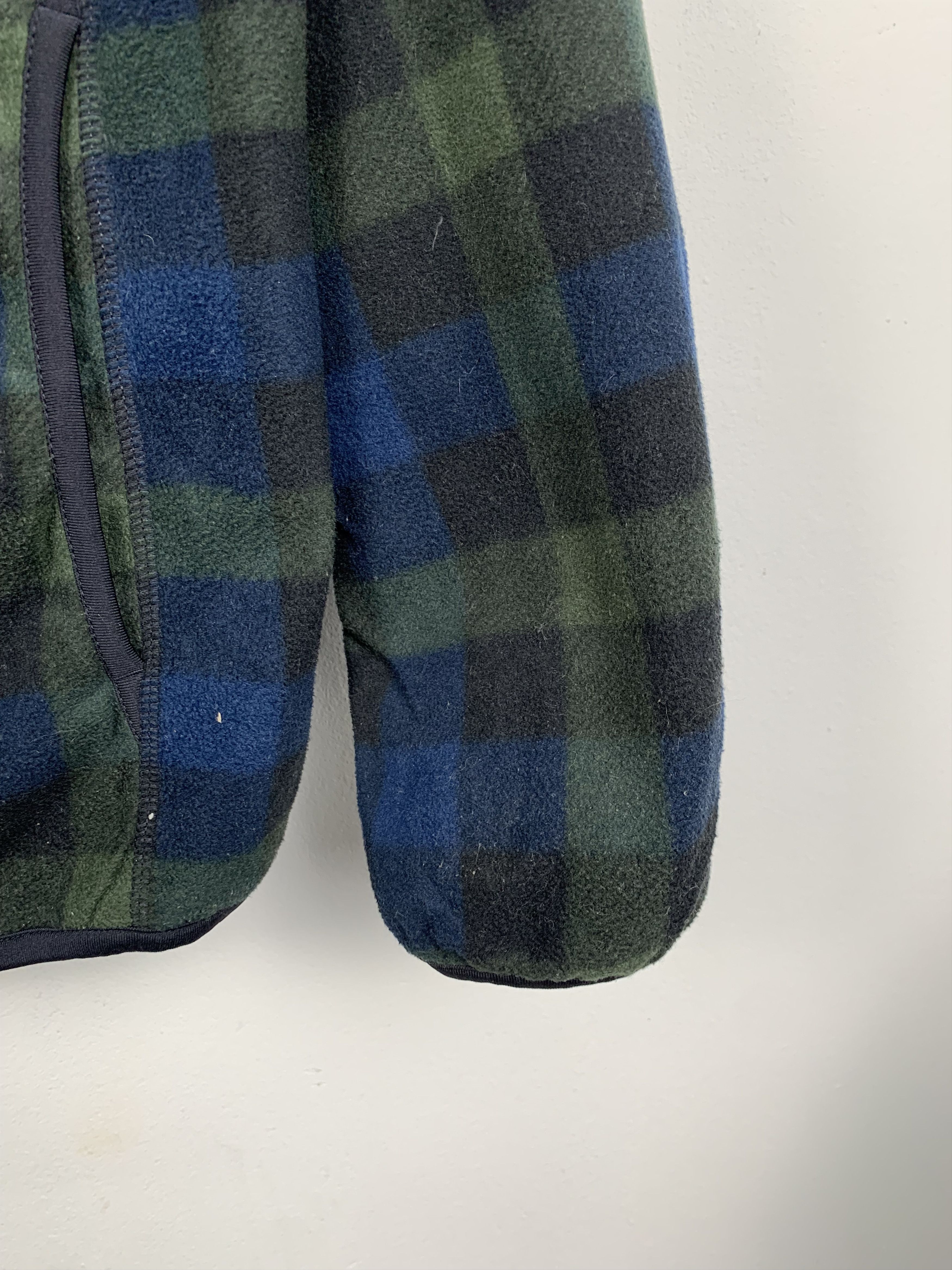 Uniqlo × Vintage Vintage UNIQLO Fleece Zip Up Checkered Jacket Size US M / EU 48-50 / 2 - 3 Thumbnail