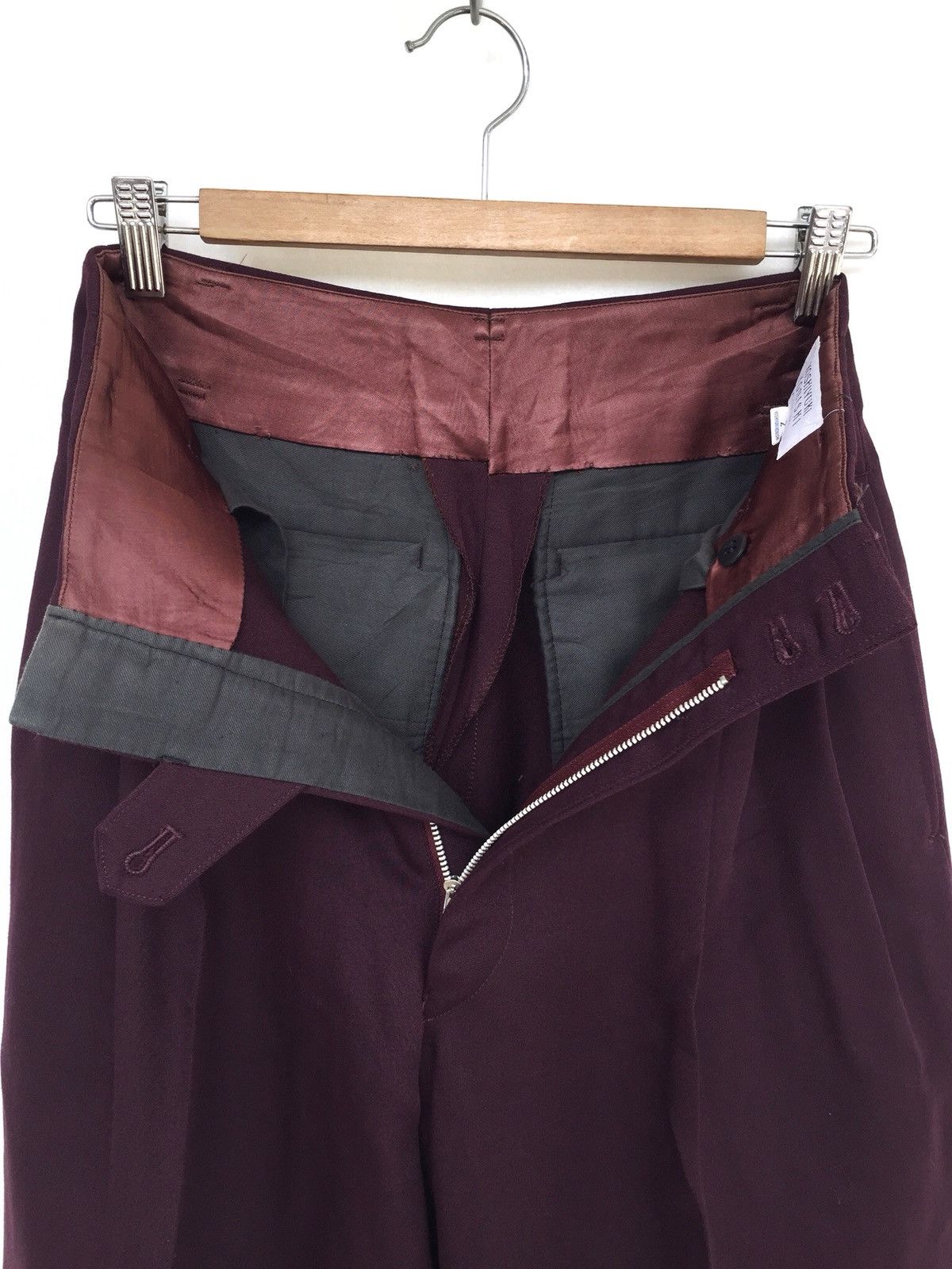 Issey Miyake Ficce Uomo High Waist Ballon Gabardine Wool Pants Size US 27 - 9 Thumbnail