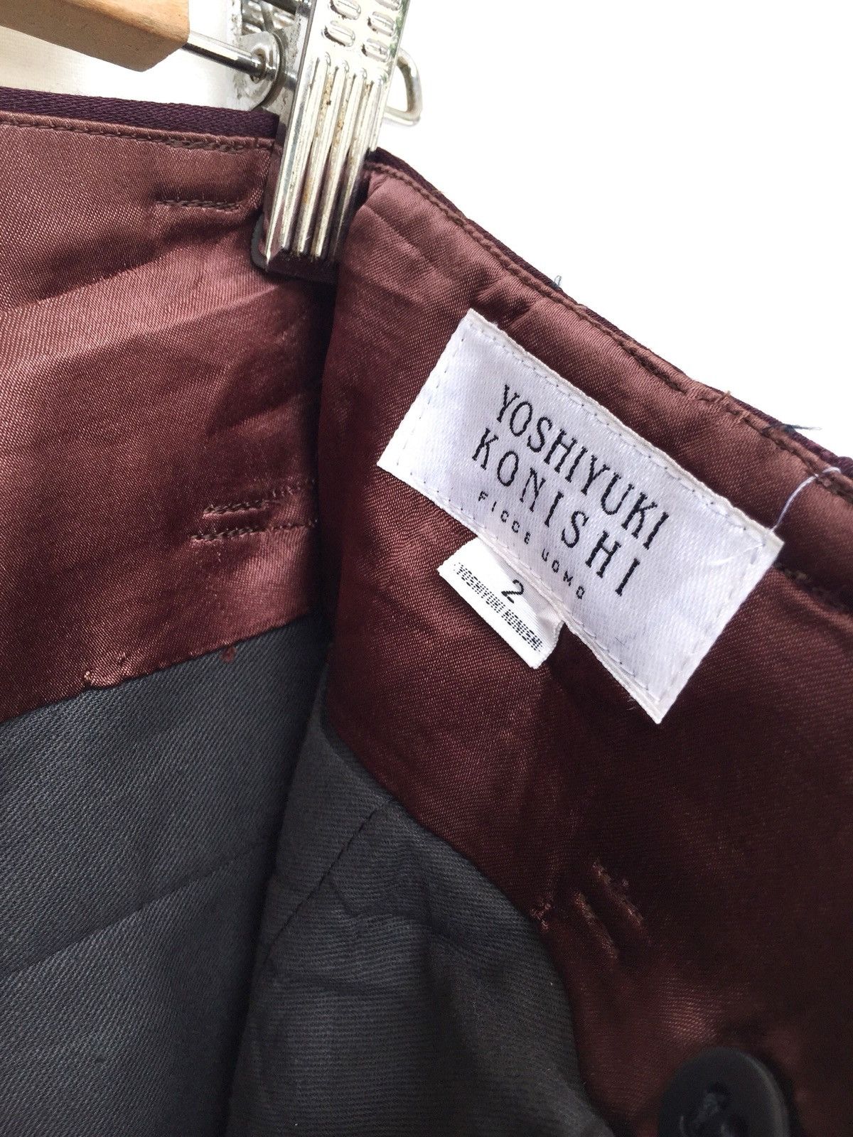 Issey Miyake Ficce Uomo High Waist Ballon Gabardine Wool Pants Size US 27 - 10 Thumbnail