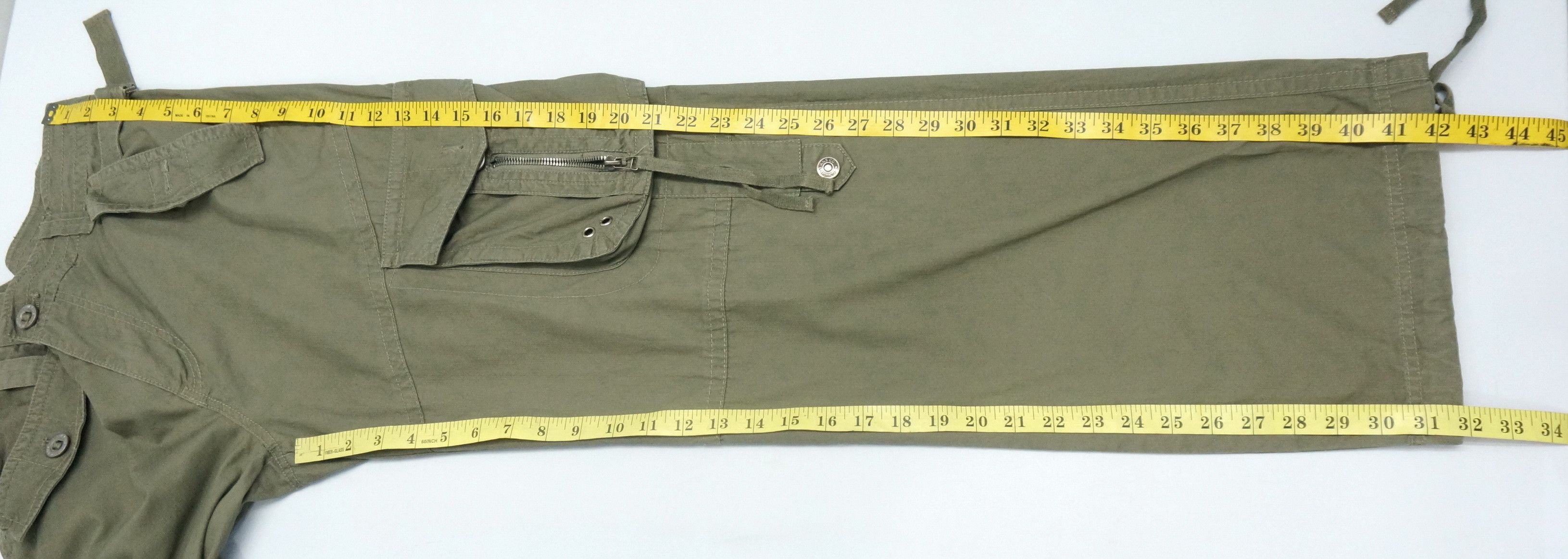 Japanese Brand Japanese Tactical Multi Pocket Short Rise Cargo Pants Size US 31 - 15 Thumbnail