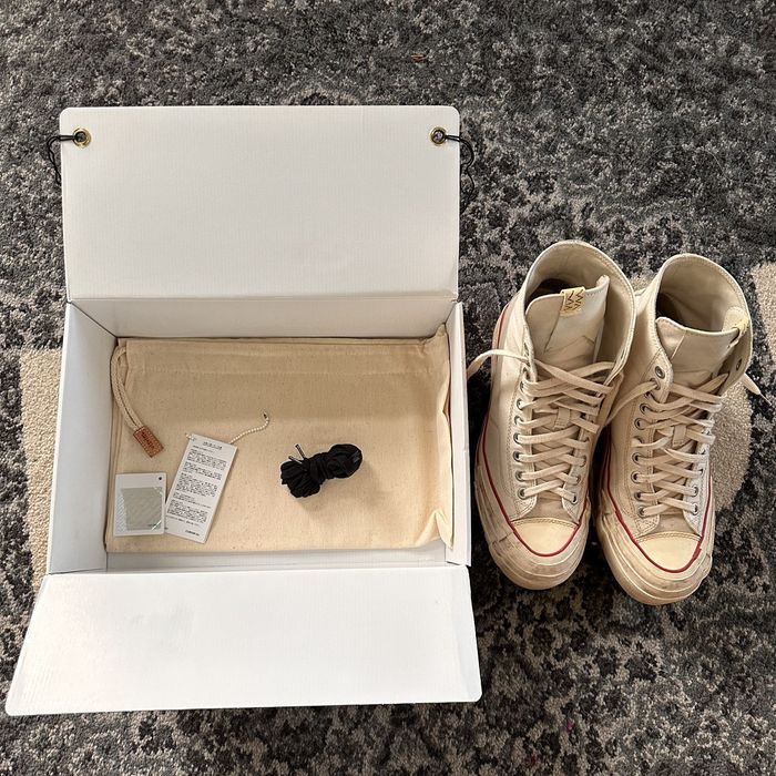 Visvim Visvim Ivory Skagway G. Hi Pattern Sneakers | Grailed