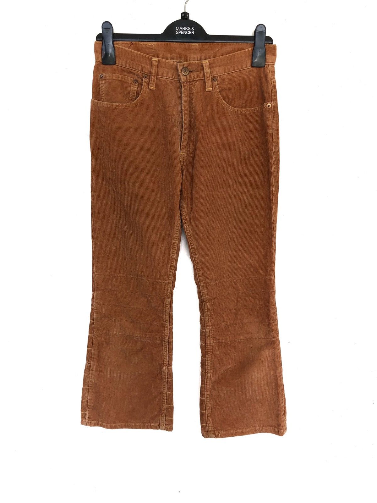 Hysteric Glamour OG Hysteric Patchwork Velvet Flare Corduroy Pants Size US 28 / EU 44 - 2 Thumbnail