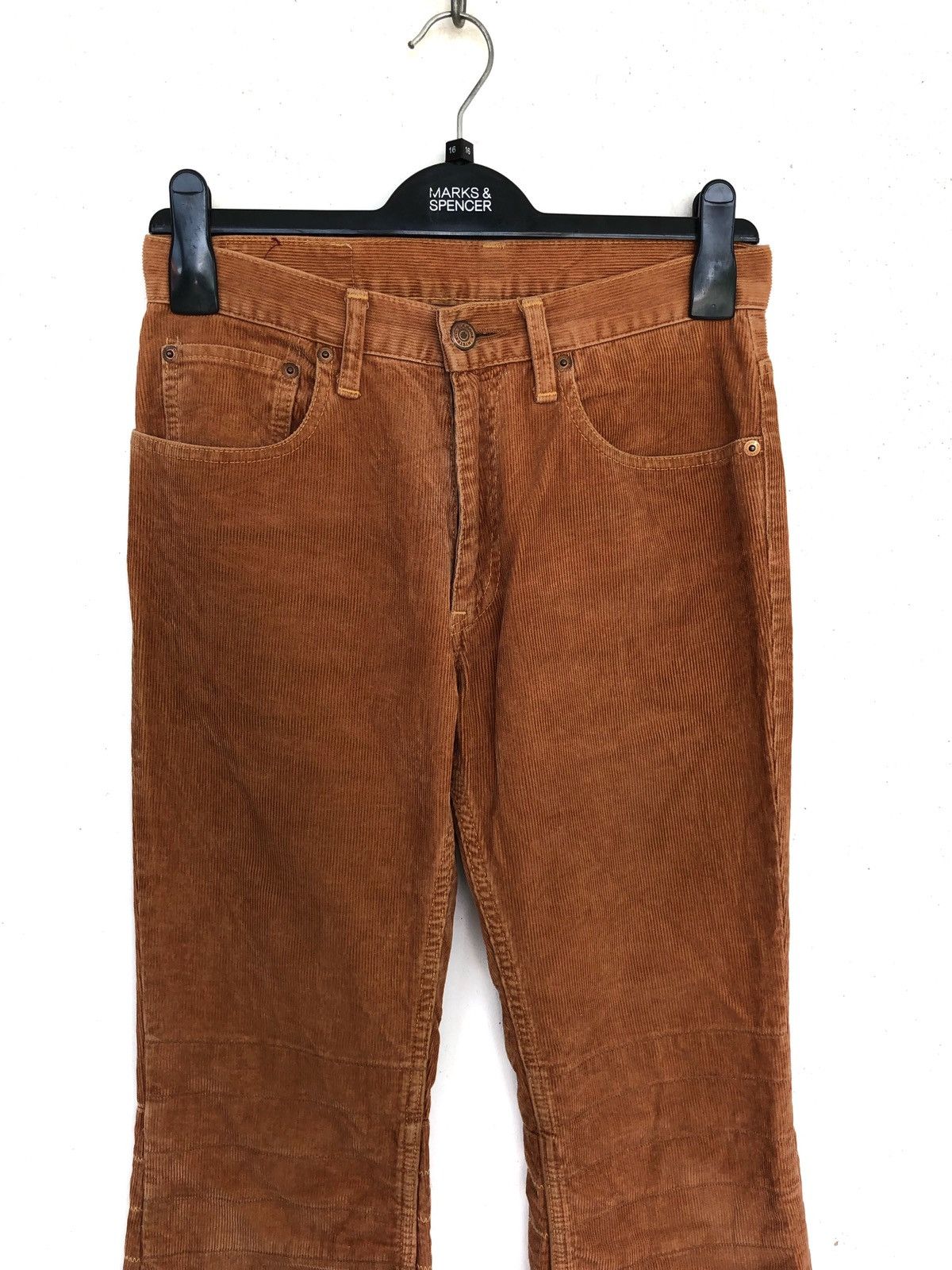 Hysteric Glamour OG Hysteric Patchwork Velvet Flare Corduroy Pants Size US 28 / EU 44 - 3 Thumbnail