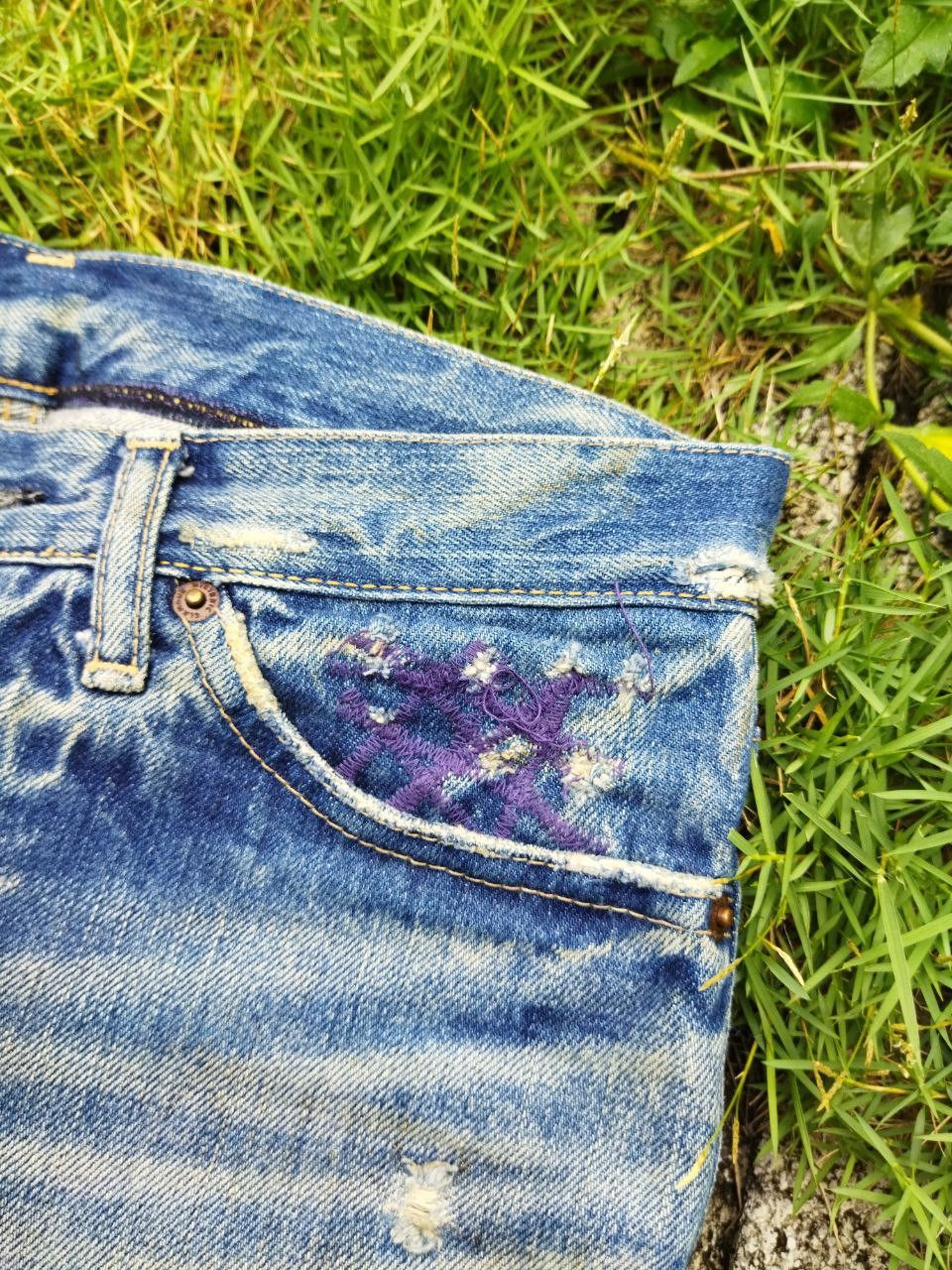 Hysteric Glamour Vintage Hysteric glamour Kinky Selvedge Distressed Jeans Size US 30 / EU 46 - 5 Thumbnail