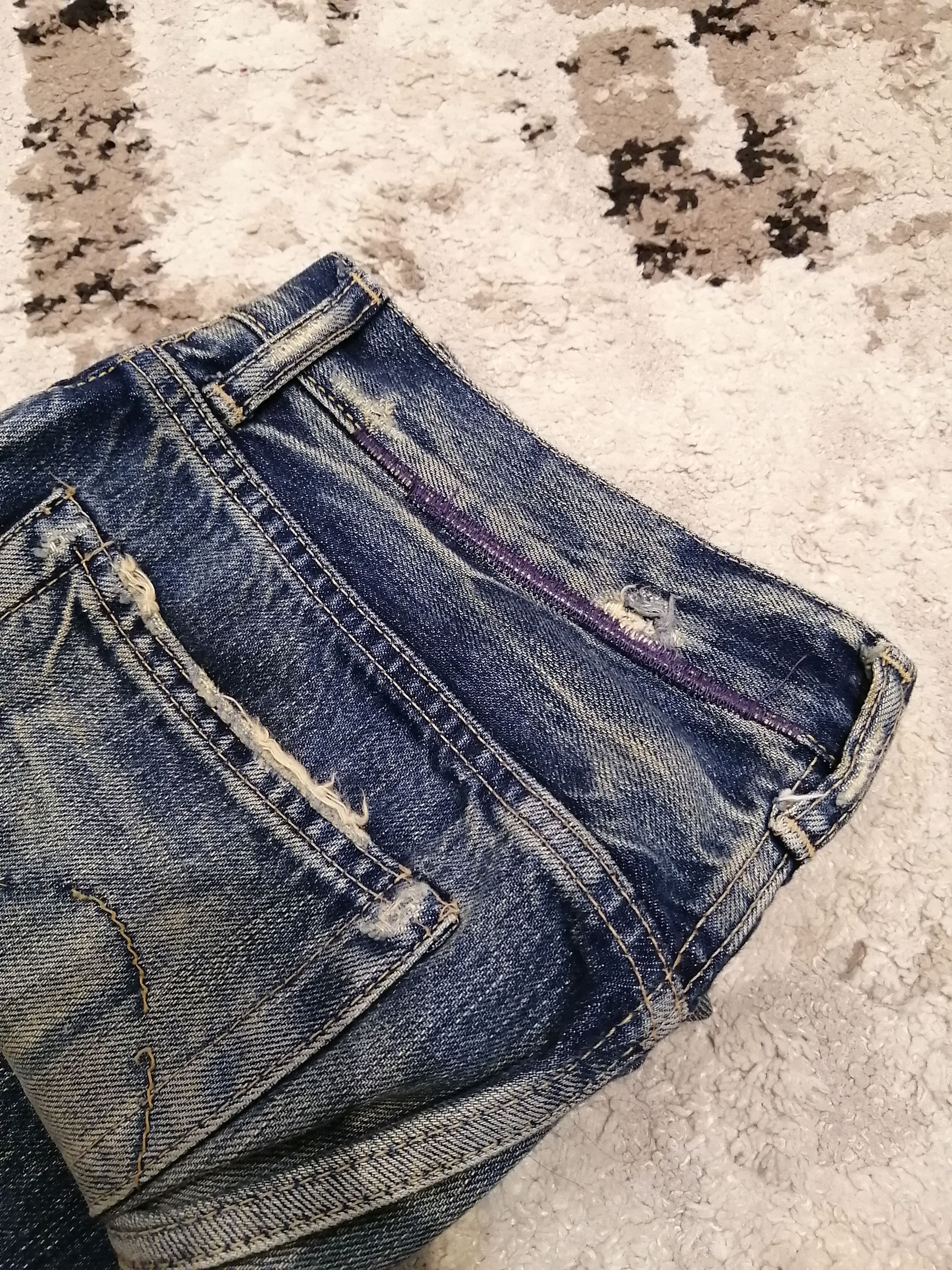 Hysteric Glamour Vintage Hysteric glamour Kinky Selvedge Distressed Jeans Size US 30 / EU 46 - 14 Thumbnail