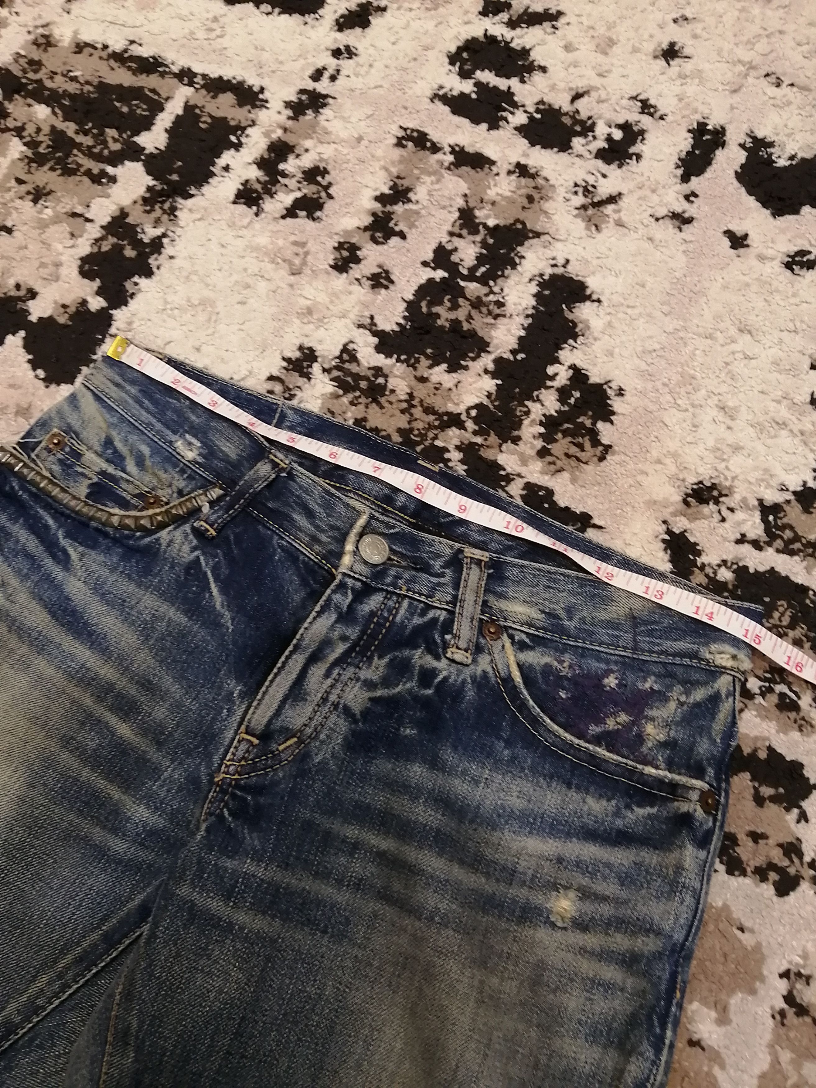 Hysteric Glamour Vintage Hysteric glamour Kinky Selvedge Distressed Jeans Size US 30 / EU 46 - 21 Thumbnail