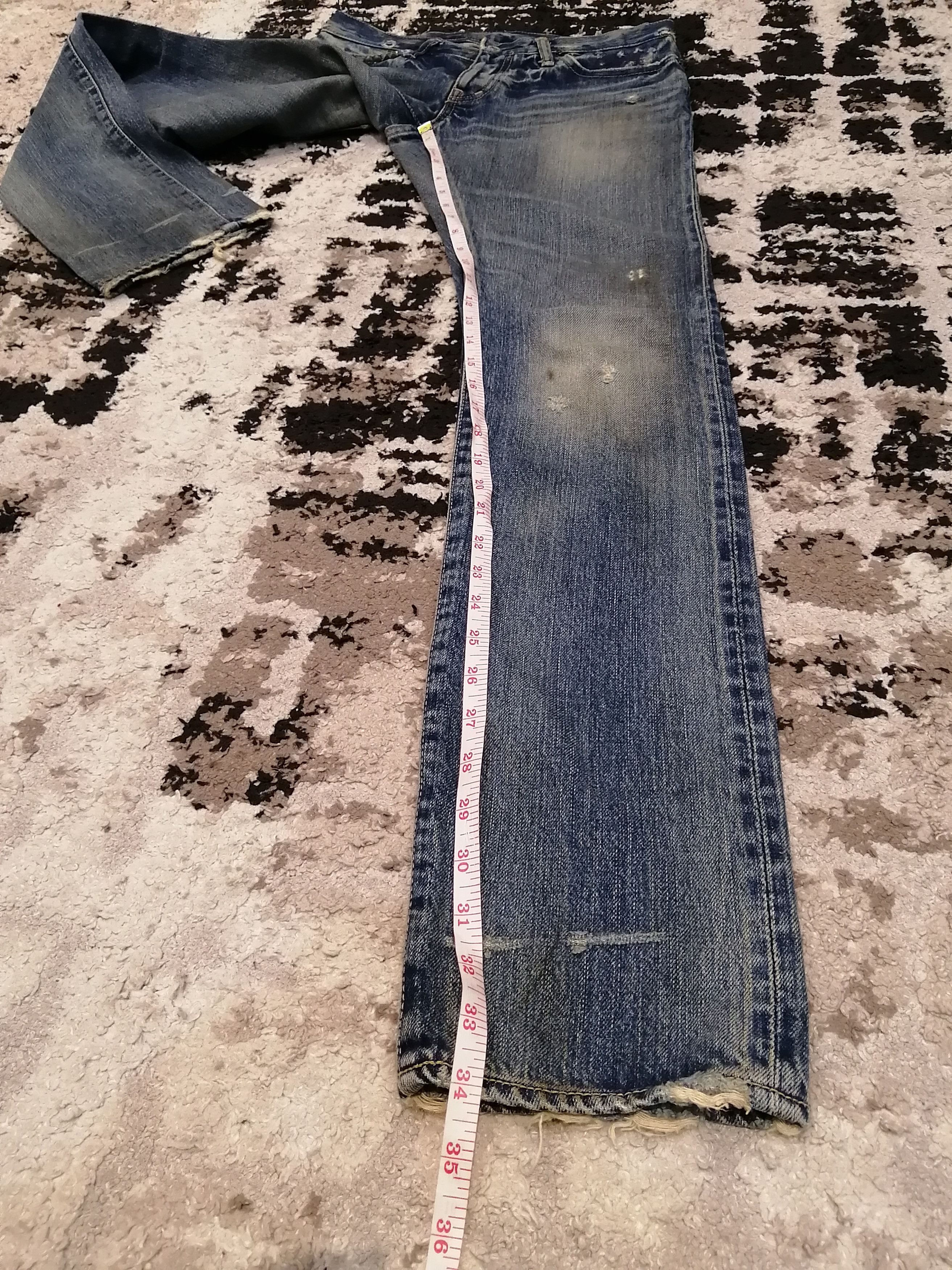 Hysteric Glamour Vintage Hysteric glamour Kinky Selvedge Distressed Jeans Size US 30 / EU 46 - 19 Thumbnail