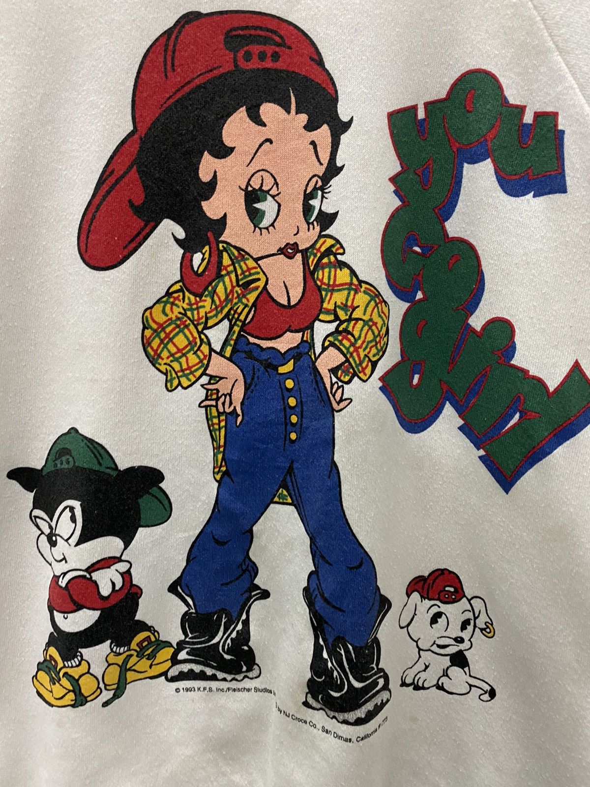 Cartoon Network 🔥VINTAGE 1993 BETTY BOOP MIROR PRINTED SWEATSHIRTS Size US M / EU 48-50 / 2 - 5 Thumbnail