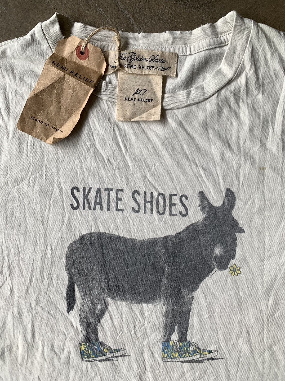 Japanese Brand × Remi Relief × Vintage Remi Relief distressed t shirt deadstock Size US S / EU 44-46 / 1 - 2 Thumbnail