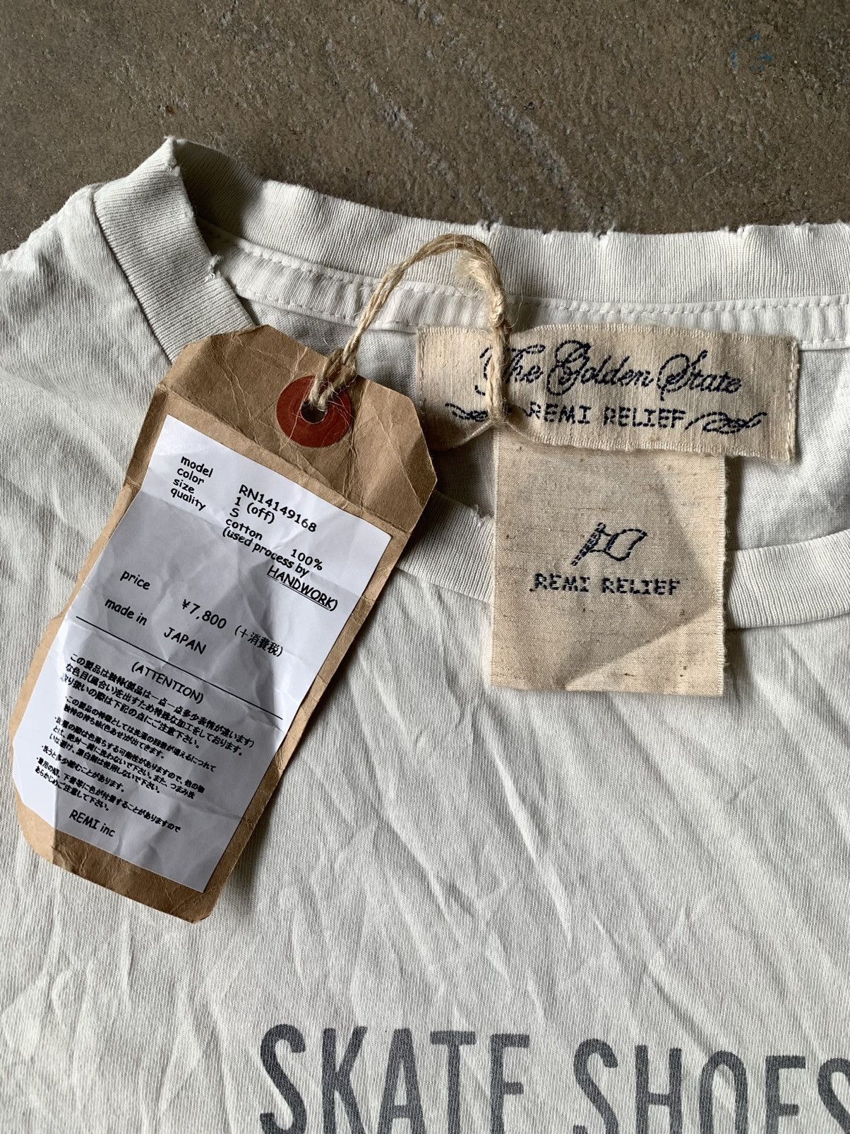 Japanese Brand × Remi Relief × Vintage Remi Relief distressed t shirt deadstock Size US S / EU 44-46 / 1 - 3 Thumbnail