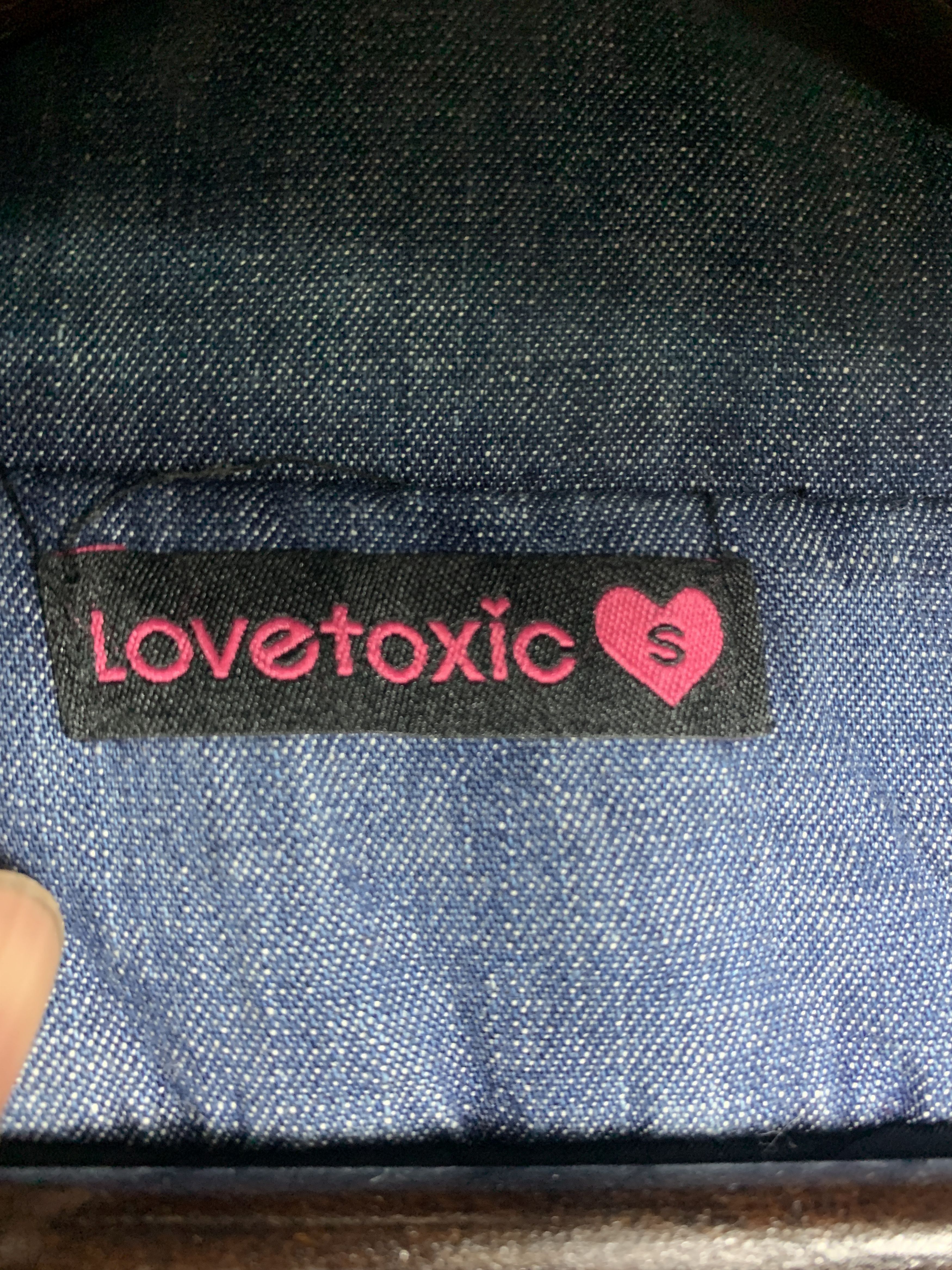 Vintage Vintage Lovetoxic Fur Hoodie Quilted Lining Denim J0901 Size US S / EU 44-46 / 1 - 15 Thumbnail