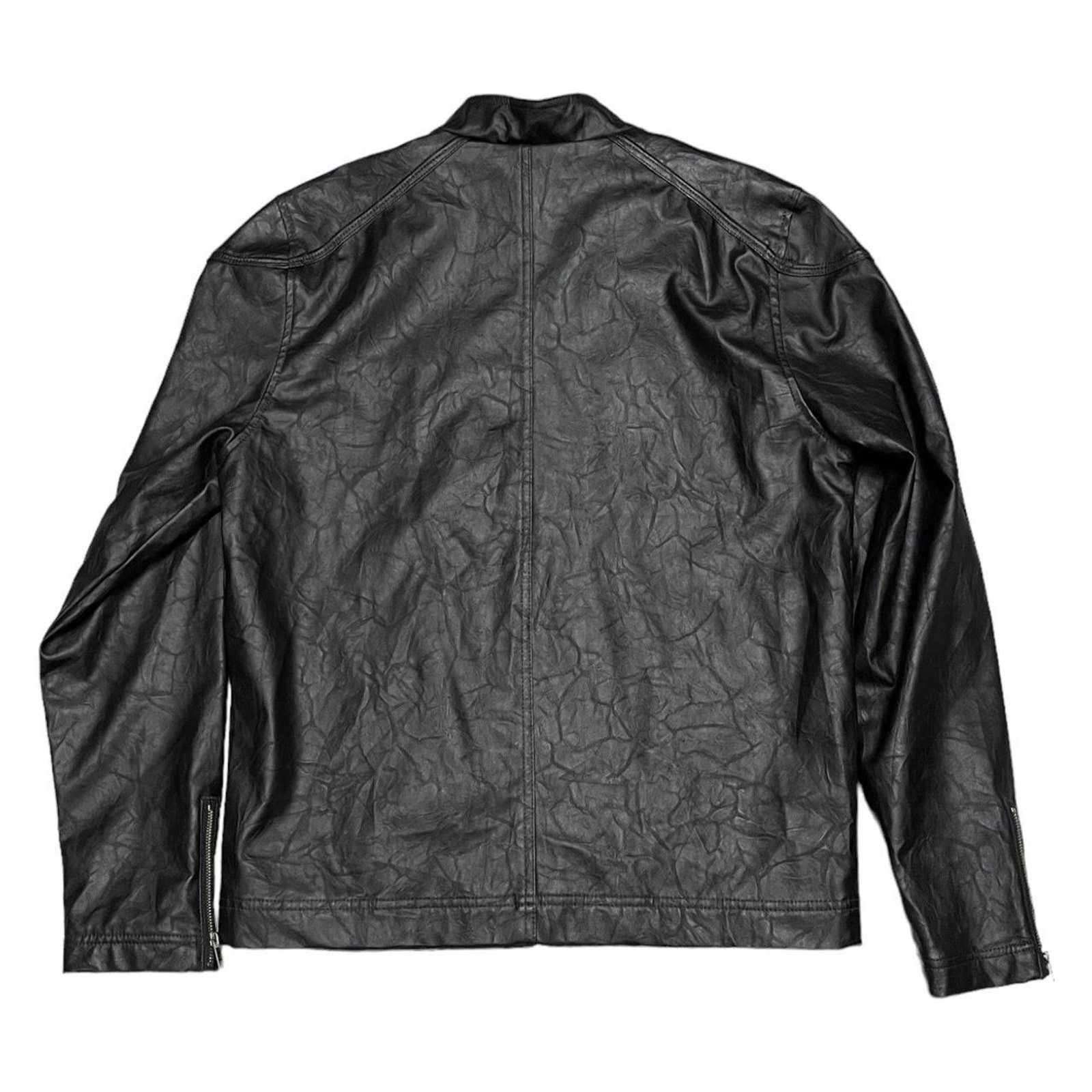 Ecko Unltd. Marc Ecko CUT & SEW Faux Leather Bomber Biker Jacket Size US M / EU 48-50 / 2 - 4 Thumbnail