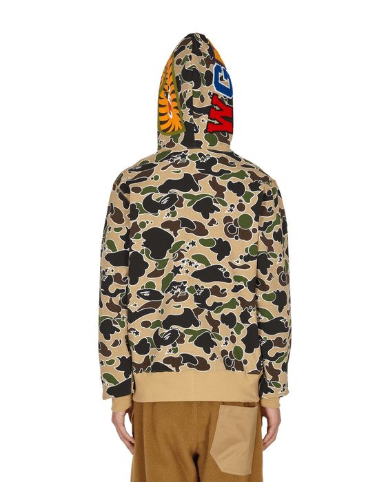 Bape A Bathing Ape Bape Sta Camo Full Zip Shark Hoodie 3XL YELLOW