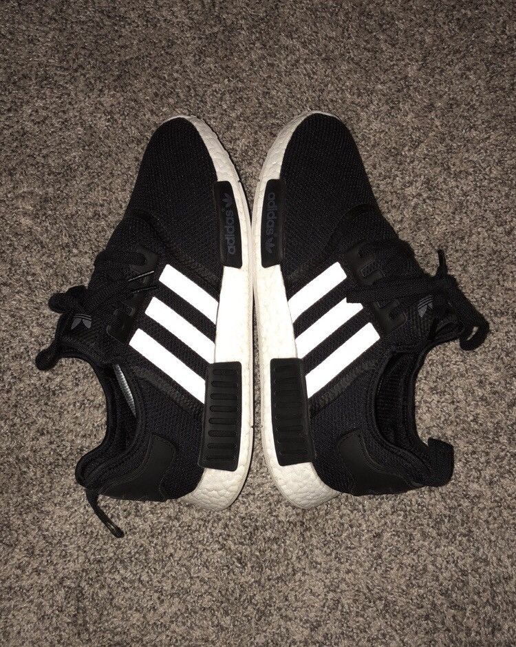 Adidas Adidas NMD Mesh Monochrome Size US 12 / EU 45 - 1 Thumbnail