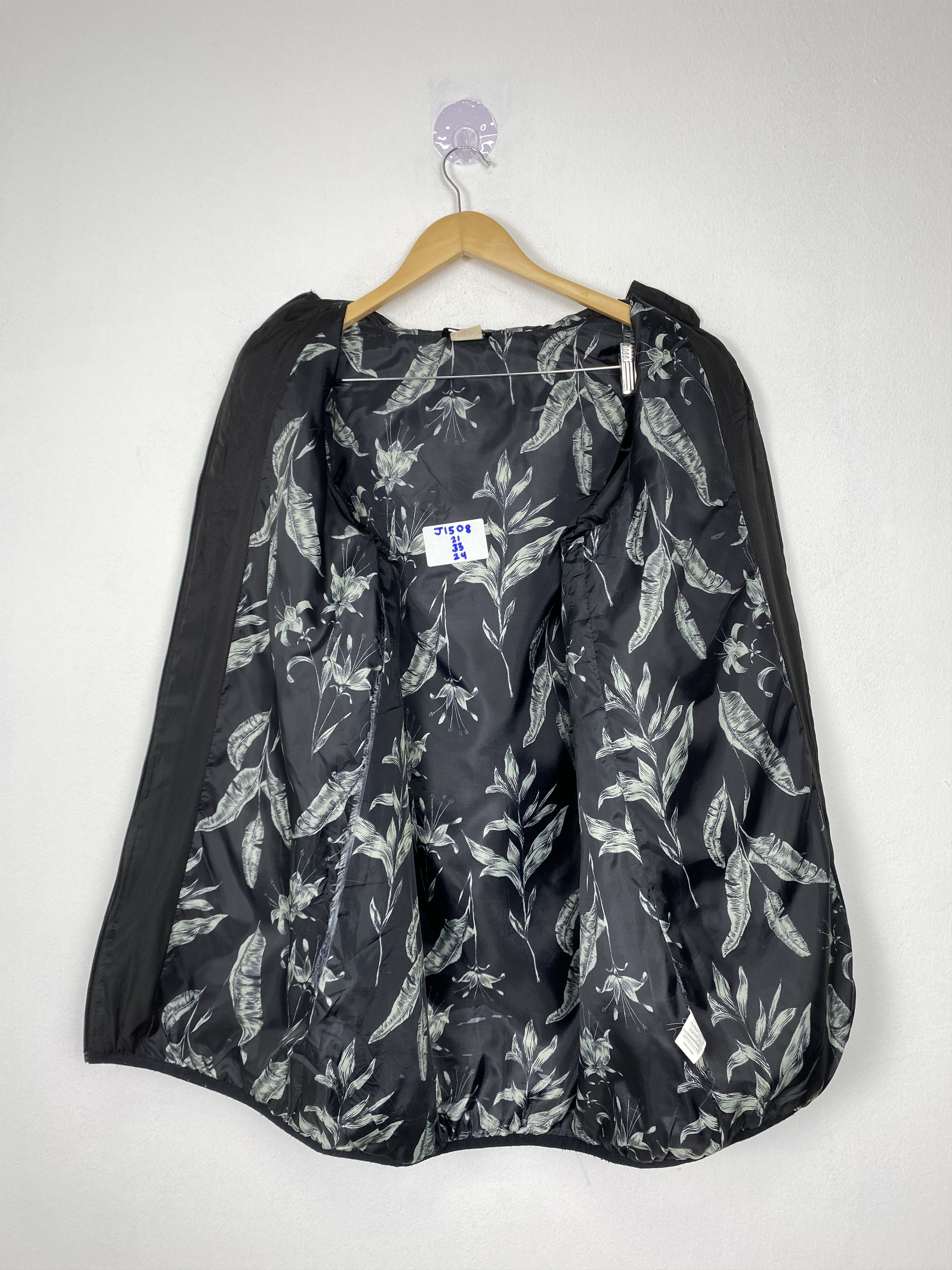 Quiksilver Vintage Roxy Hoodie Quilted Flower Pattern Jacket J1508 Size L / US 10 / IT 46 - 8 Thumbnail