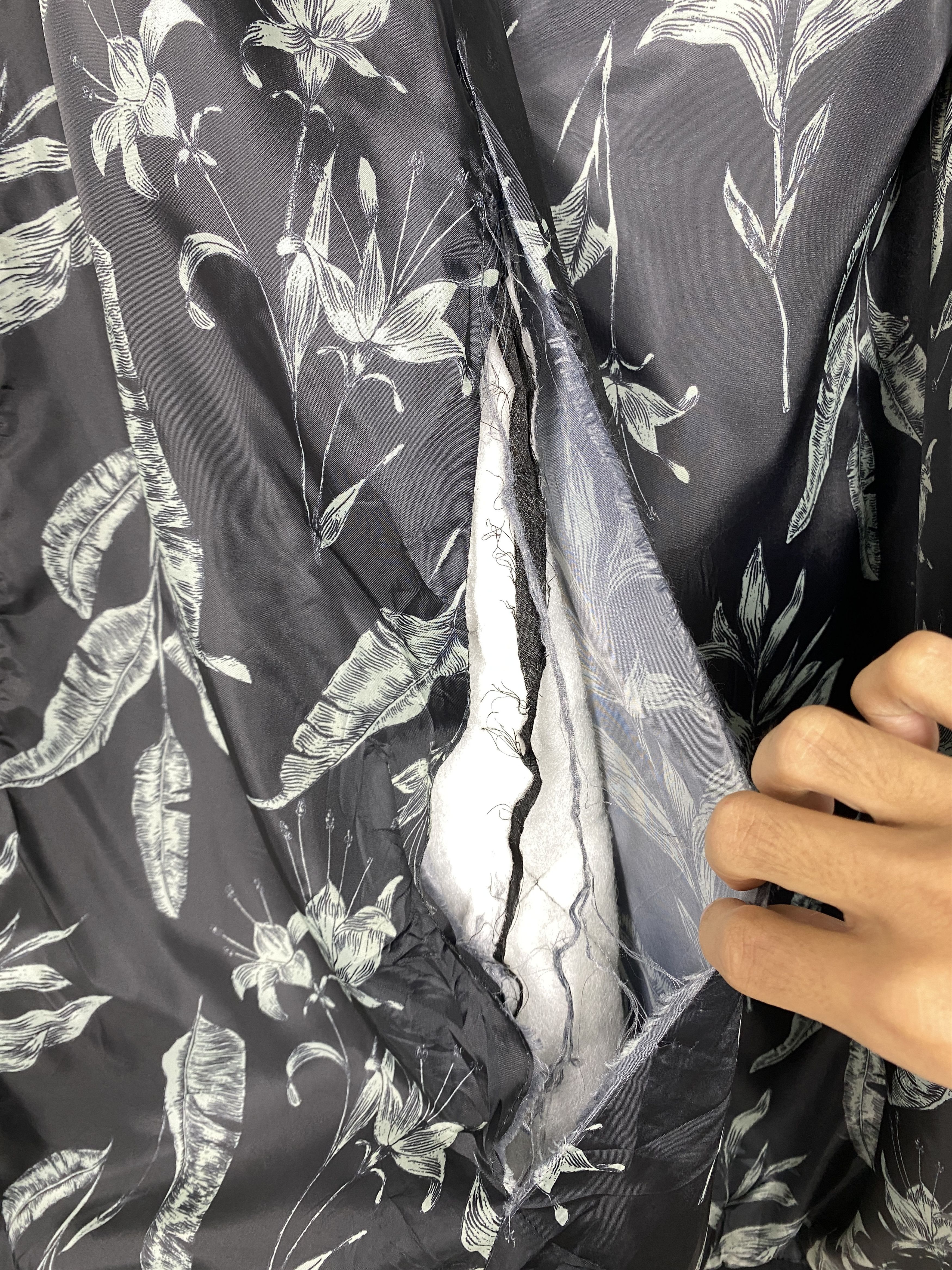 Quiksilver Vintage Roxy Hoodie Quilted Flower Pattern Jacket J1508 Size L / US 10 / IT 46 - 9 Thumbnail