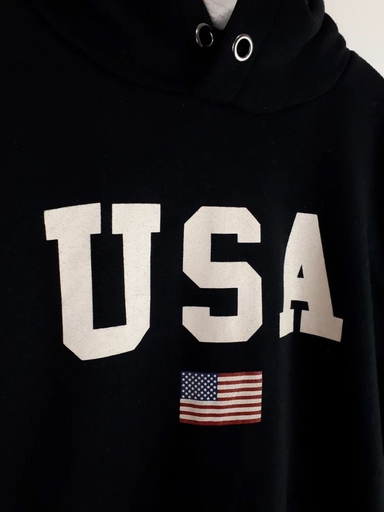 Japanese Brand × Vintage Vintage USA Flag Spellout Hoodie Size US S / EU 44-46 / 1 - 2 Thumbnail