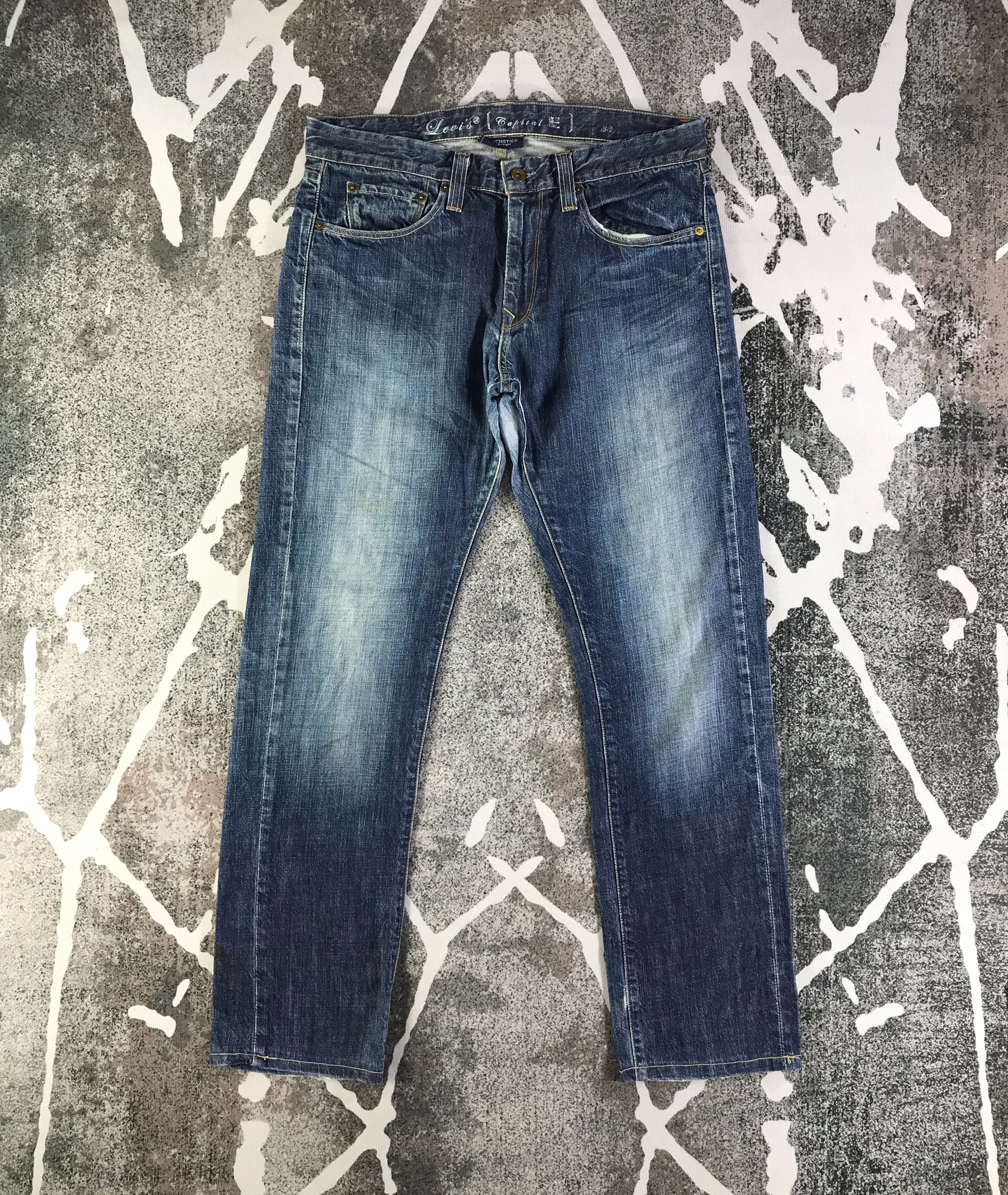 Vintage Levis Capital E Jeans Faded Blue Denim KJ2827