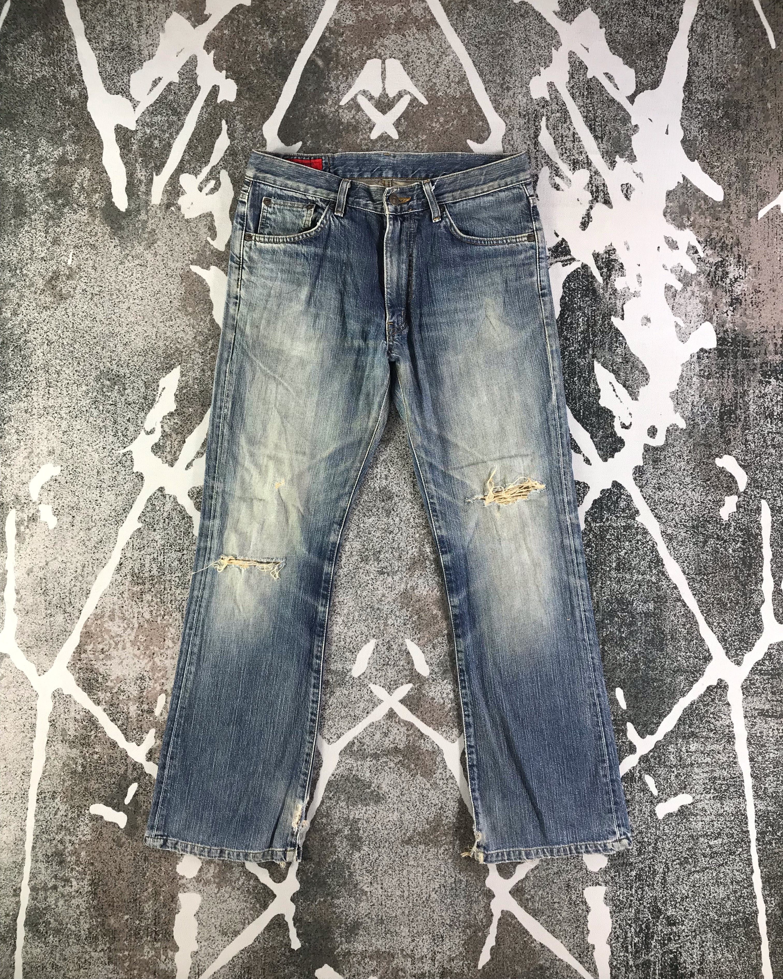 Vintage Ripped Edwin Jeans Flared Denim KJ2851