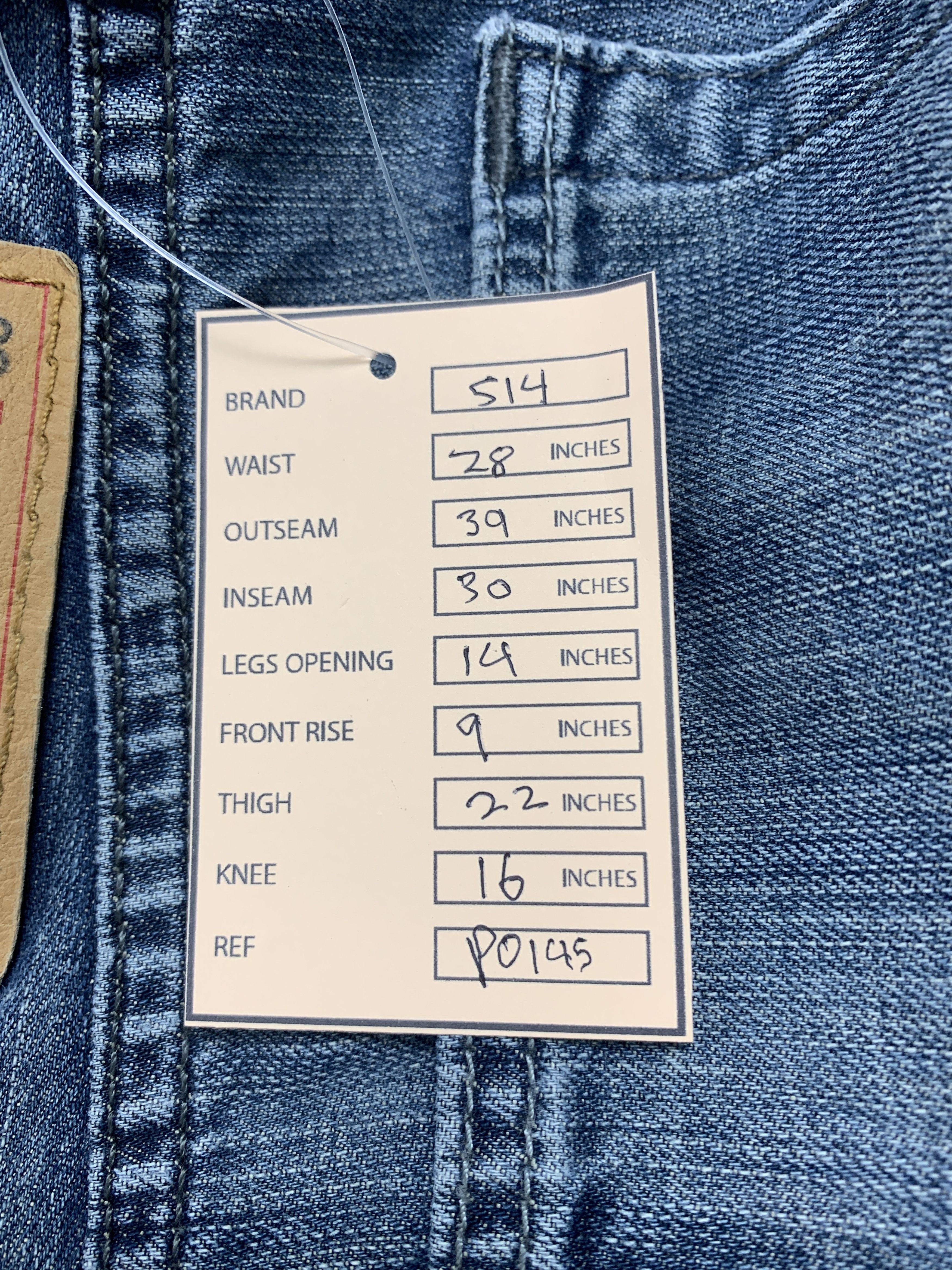 Levi's Vintage LEVI'S 514 Distressed Straight Cut Mid Wash Jeans Size US 28 / EU 44 - 21 Thumbnail