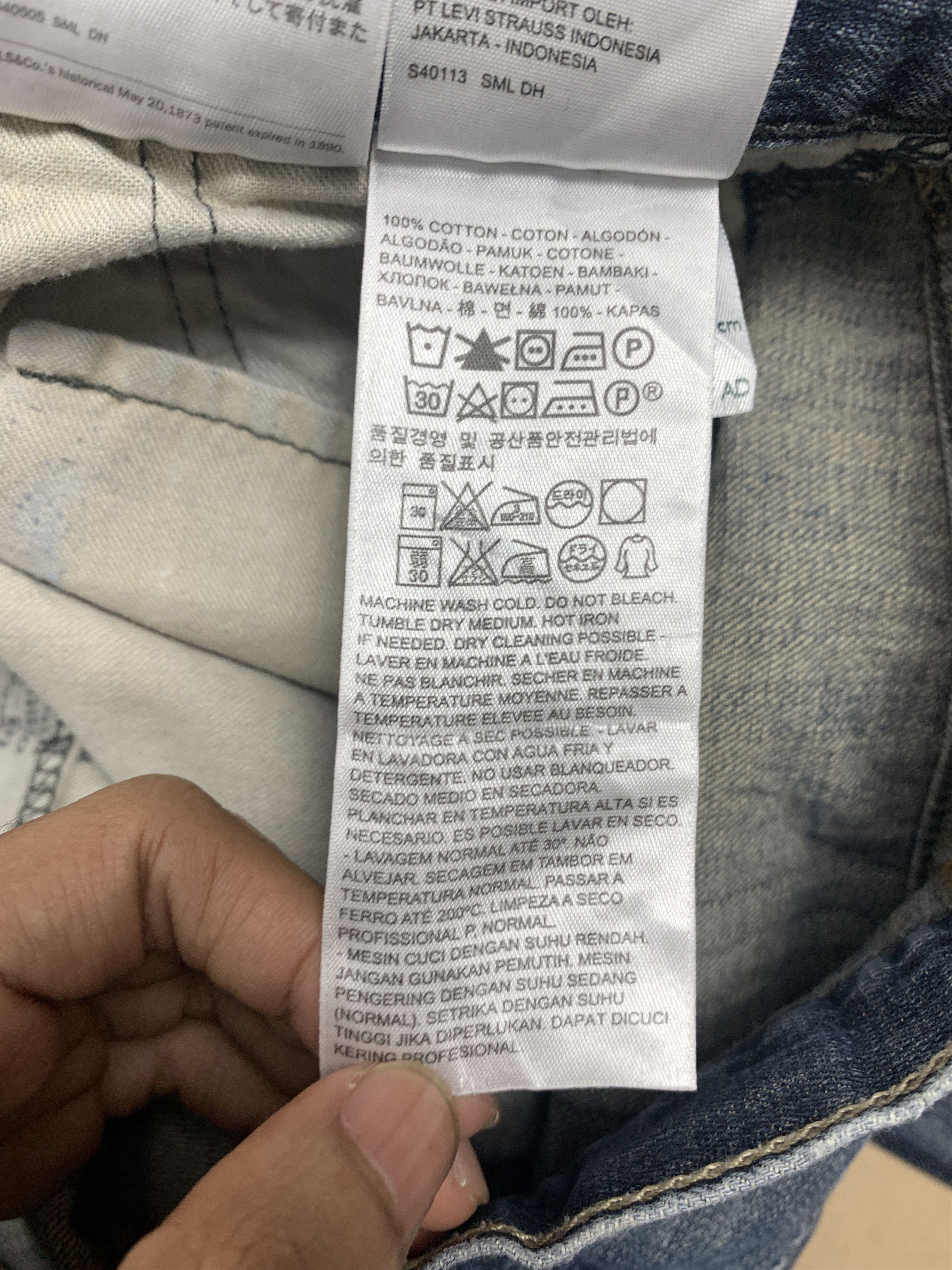Levi's Vintage LEVI'S 514 Distressed Straight Cut Mid Wash Jeans Size US 28 / EU 44 - 15 Thumbnail