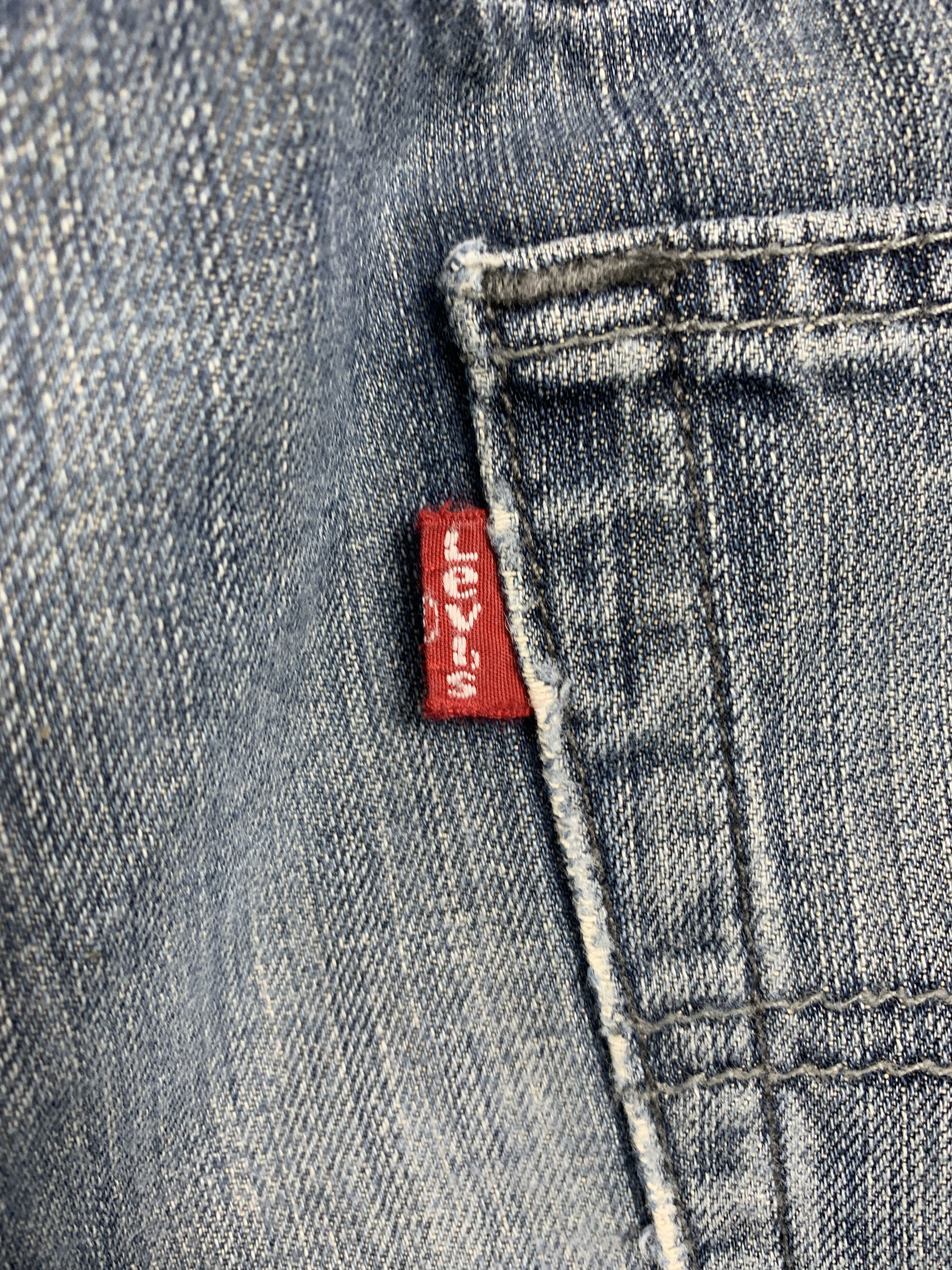 Levi's Vintage LEVI'S 514 Distressed Straight Cut Mid Wash Jeans Size US 28 / EU 44 - 10 Thumbnail