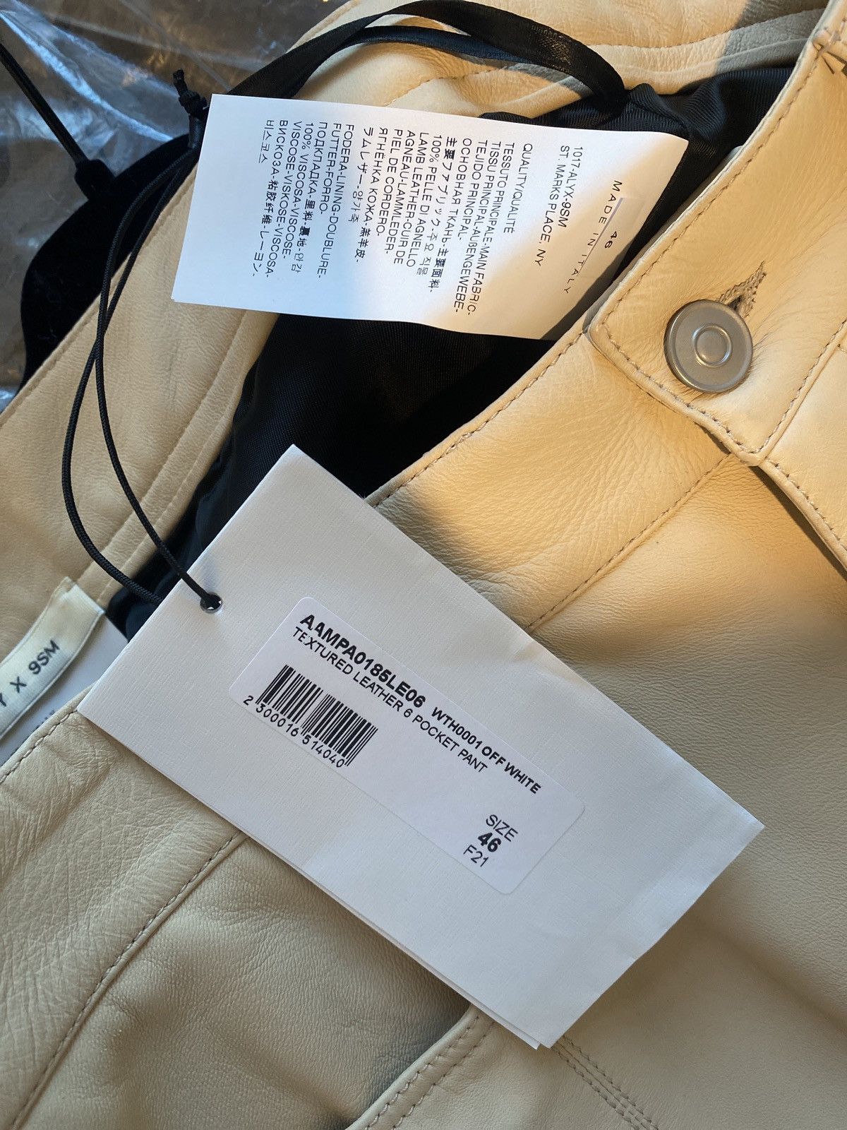1017 ALYX 9SM 1017 Alyx 9sm F21 textured leather pants Size US 30 / EU 46 - 11 Thumbnail