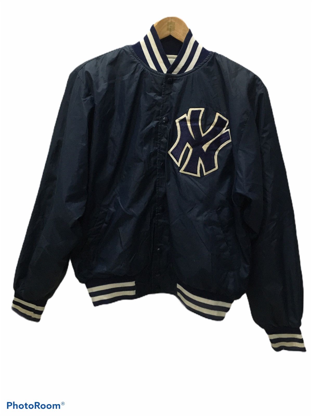 New York Yankees × Vintage Vtg NY YANKESS JACKET Size US L / EU 52-54 / 3 - 1 Thumbnail