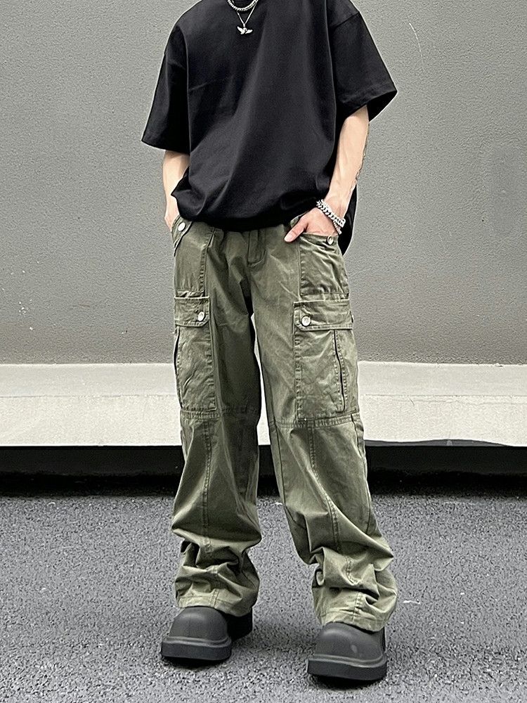 flared fade urban distressed cargo pants