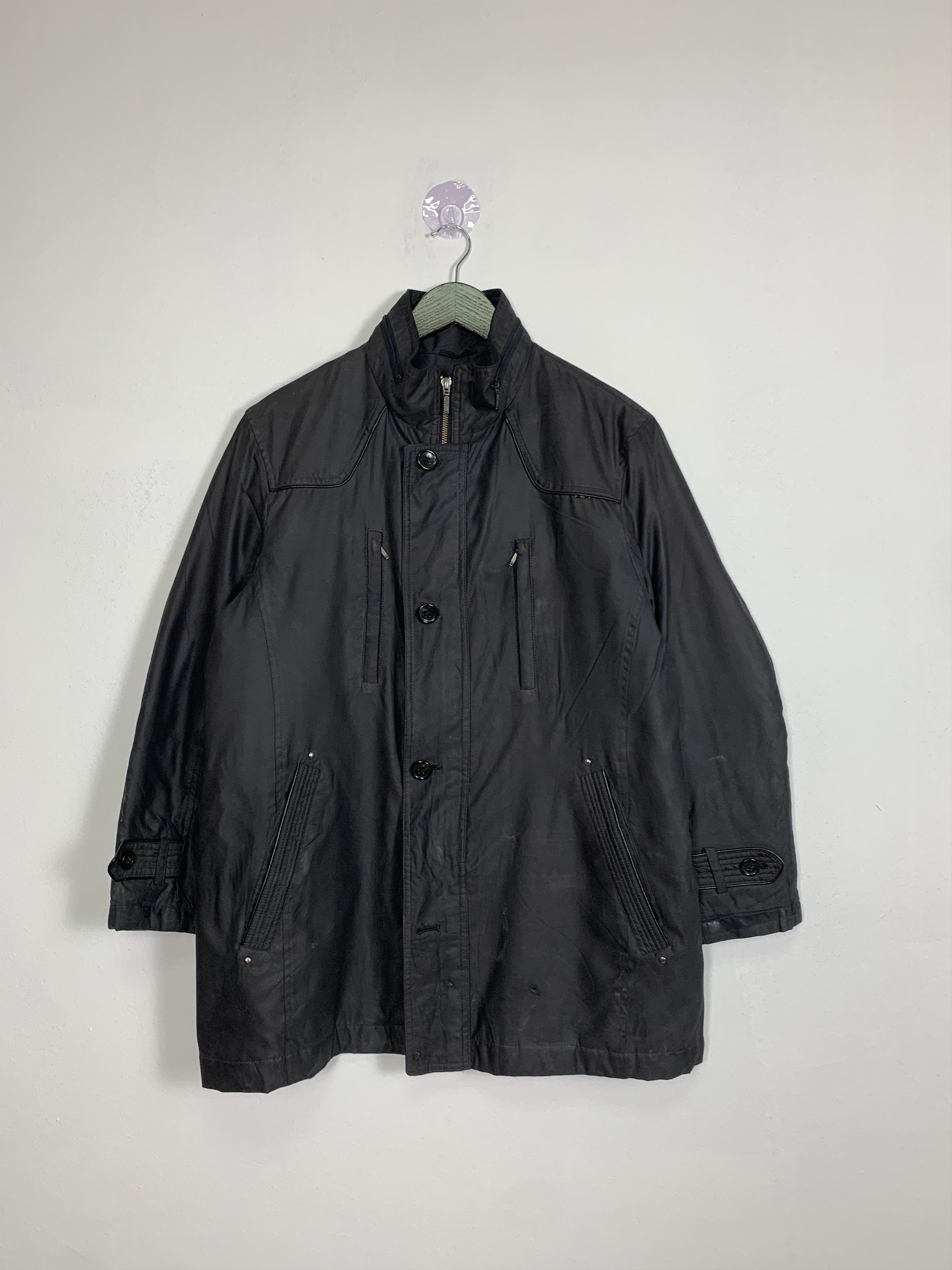 Kansai Yamamoto Vintage KANSAI YAMAMOTO Zip Up Multi Pocket Jacket J0839 Size US S / EU 44-46 / 1 - 1 Thumbnail